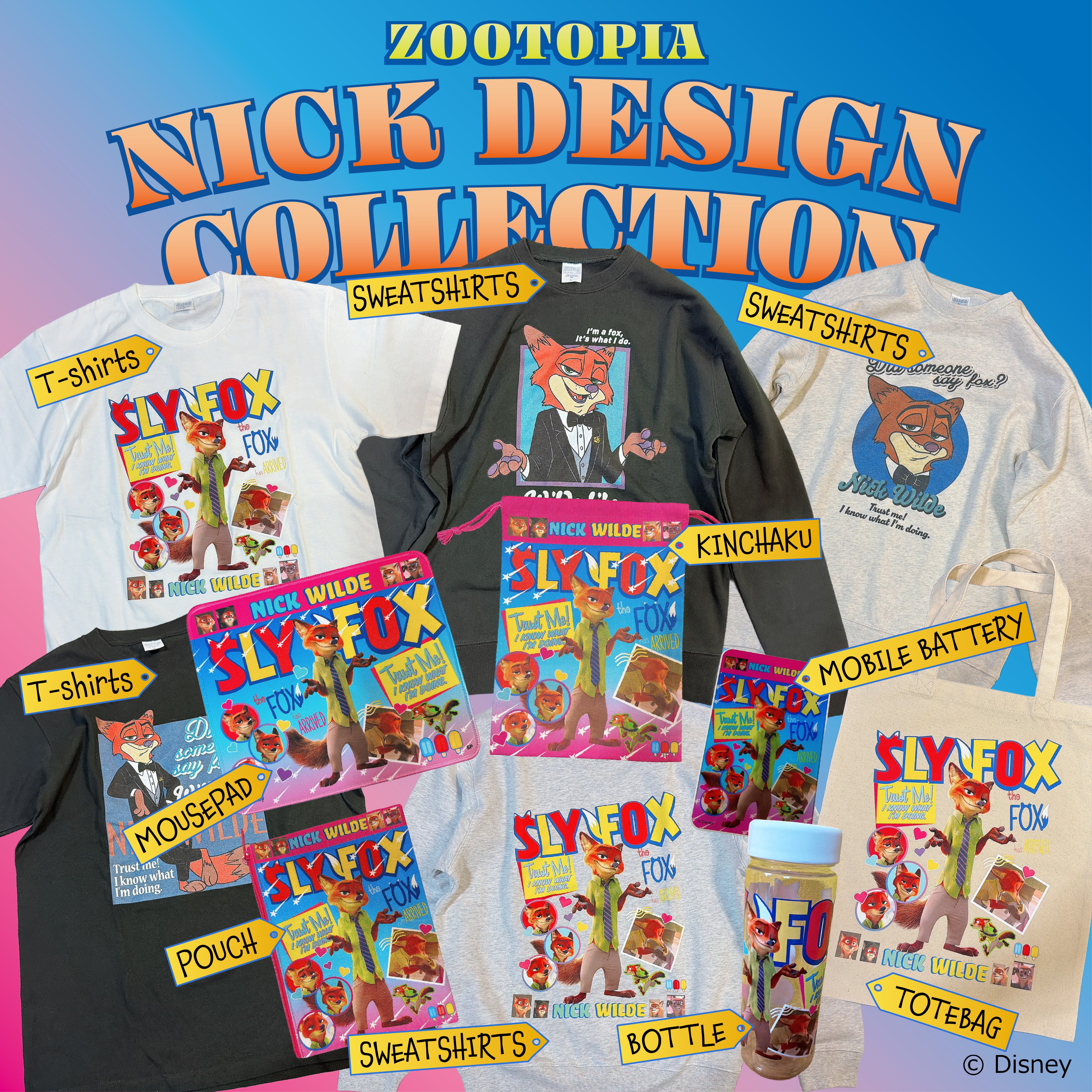 ※上限あり予約※3色 ズートピアニックデザインコレクション Tシャツ 2月下旬頃出荷予定