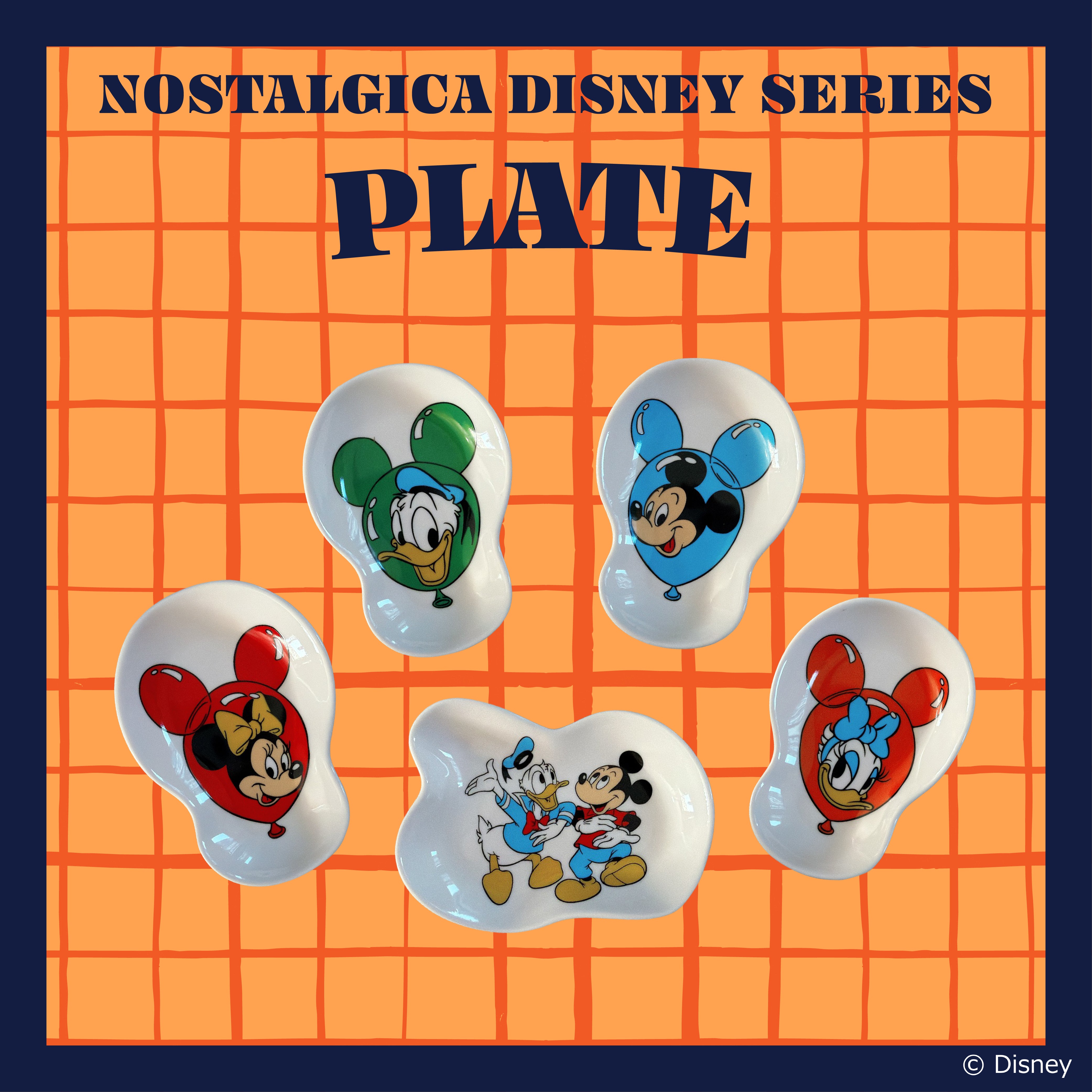 ⭐︎復刻⭐︎NOSTALGICA DISNEY 5種類変形小皿シリーズ 2月中の出荷予定