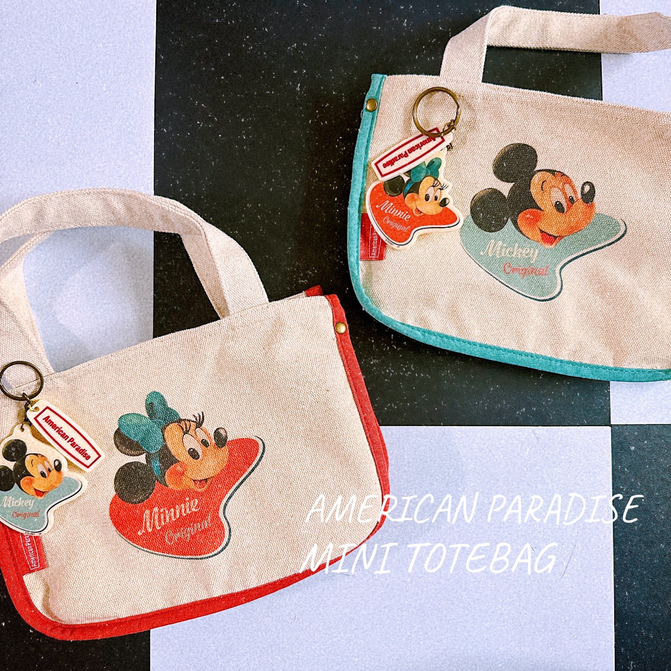 即納 NEWライン American Paradiseディズニーシリーズ ミニトートバッグ