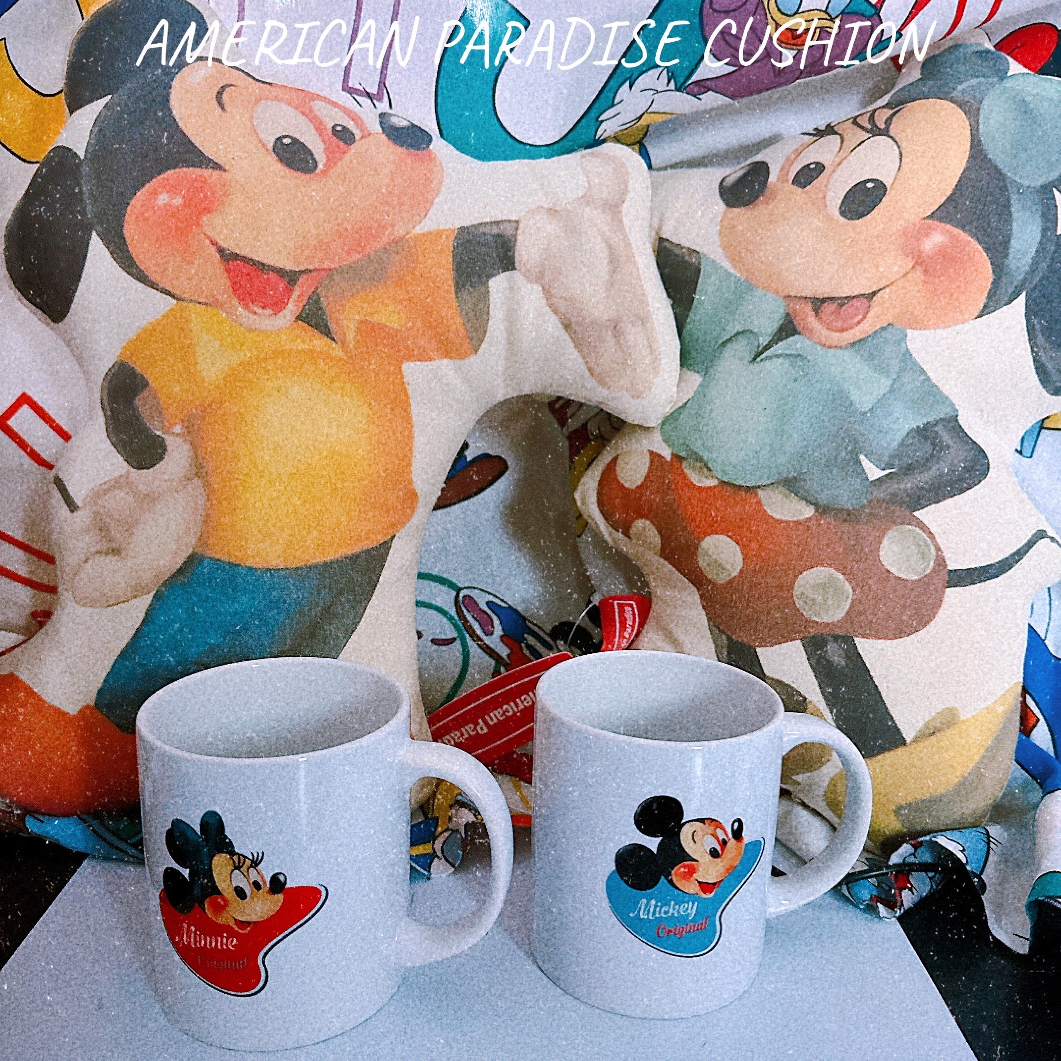 再販即納 NEWライン American Paradiseディズニーシリーズ ダイカットクッション 4〜5営業日で出荷予定