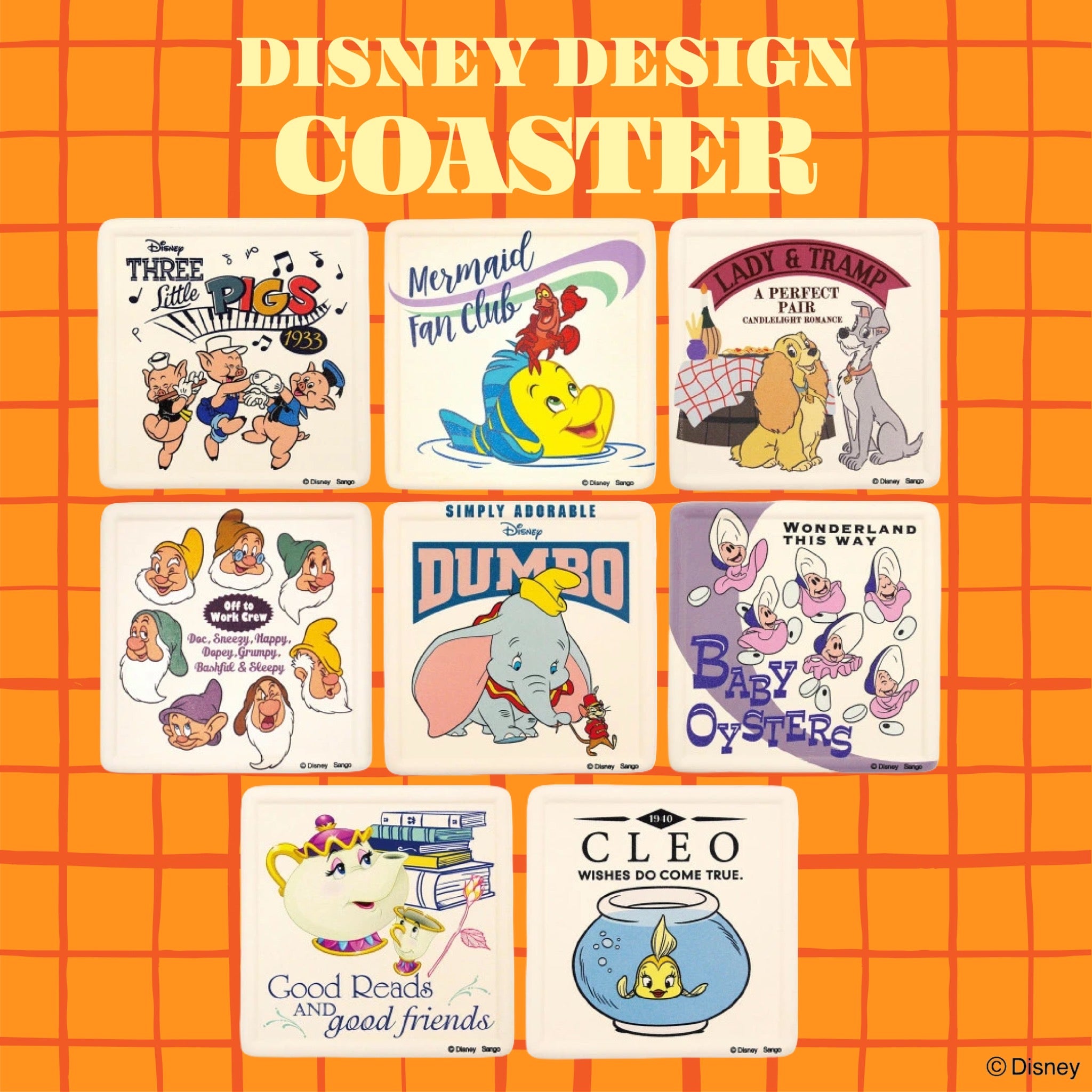 ※予約※ 全22種類 DISNEY吸水コースター 4月中の出荷予定