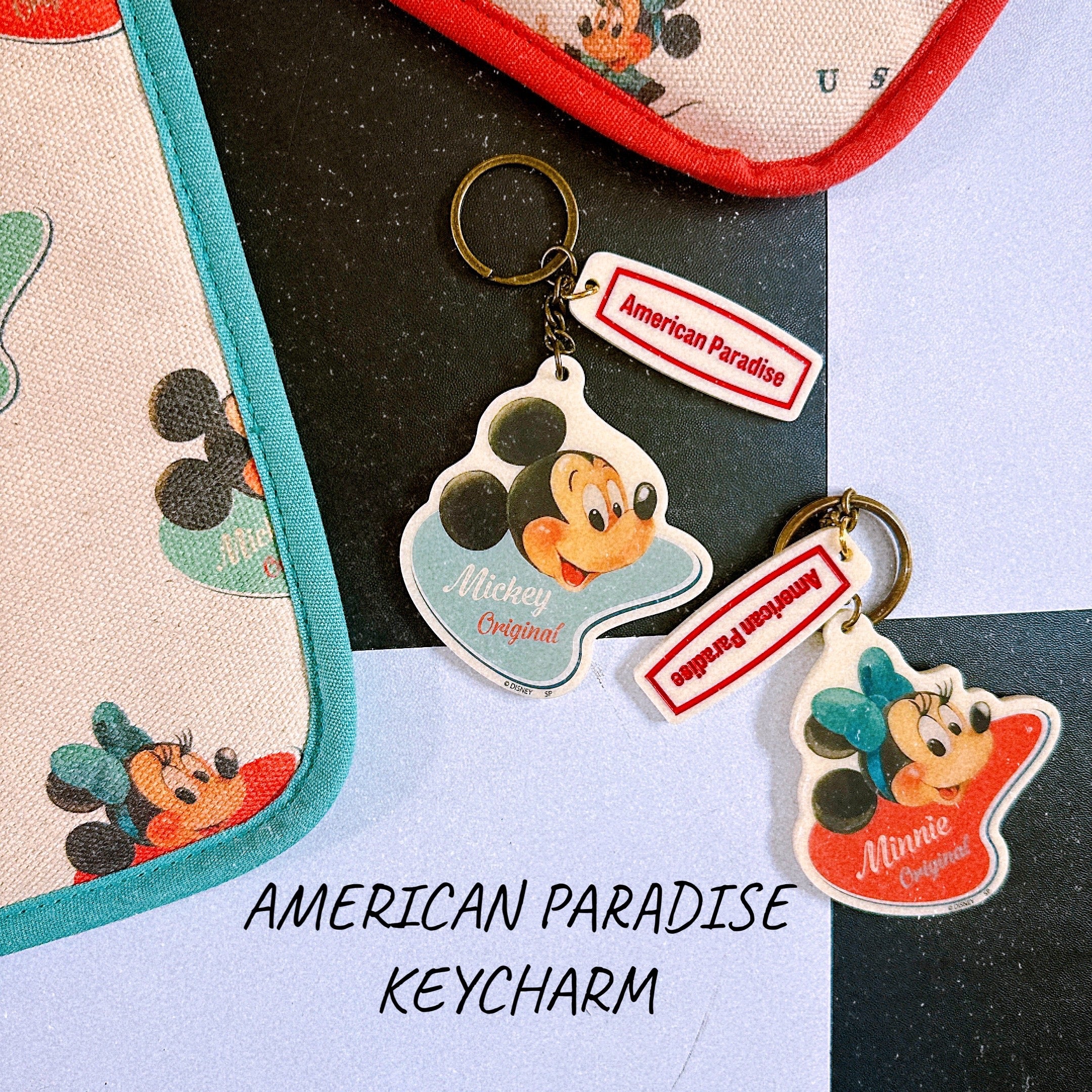 即納 NEWライン American Paradiseディズニーシリーズ アクリルキーホルダー