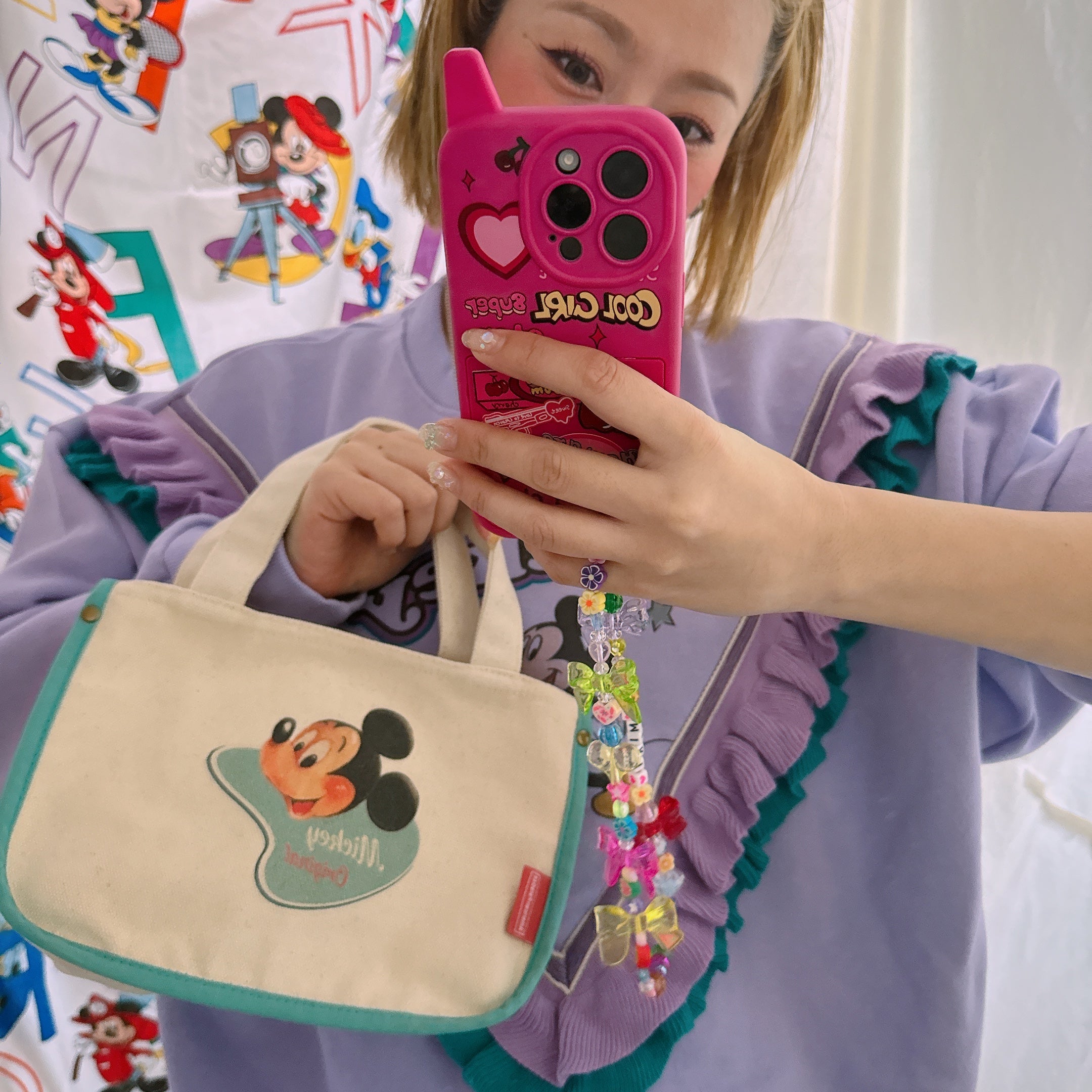 即納 NEWライン American Paradiseディズニーシリーズ ミニトートバッグ