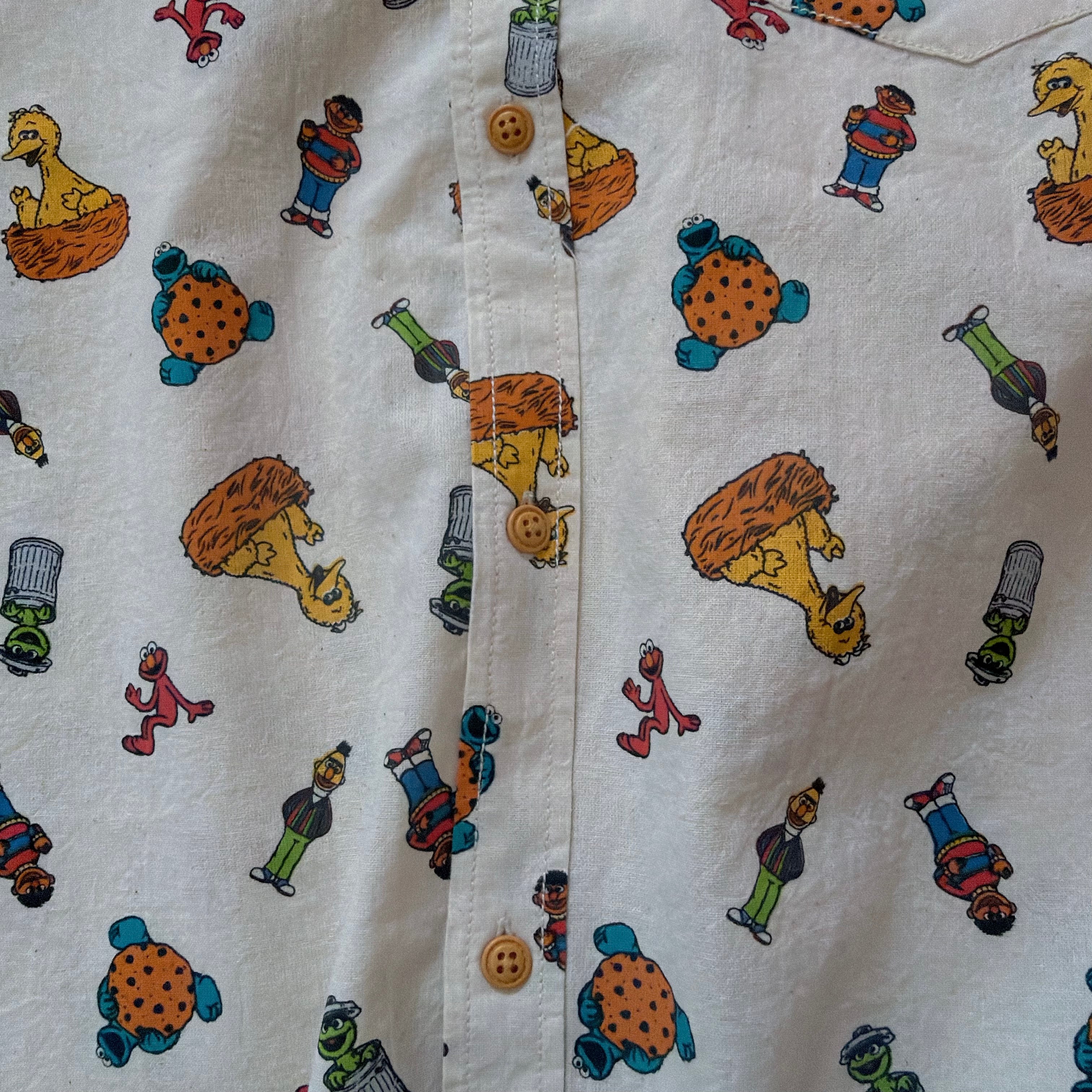 *Pre-order* Sesame Street All-Over Print Shirt (2 Types) - Scheduled to ship in late October