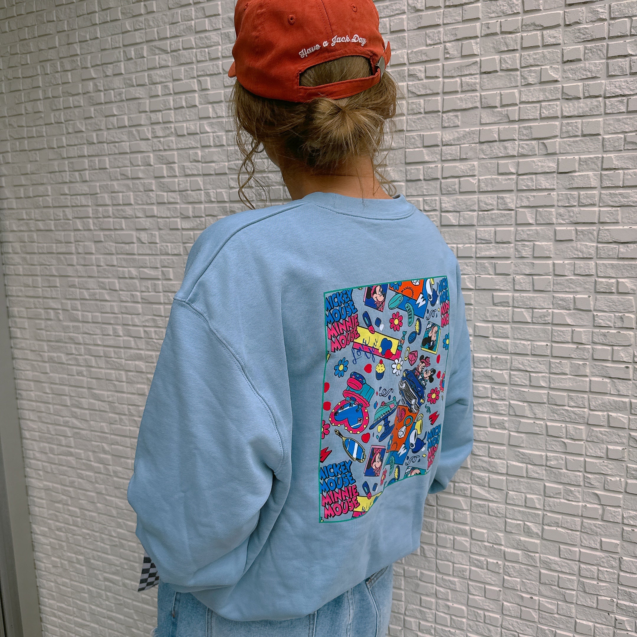 アッシュグレーのみ再生産! NOSTALGICAディズニー×LINK@コラボスウェット 2月中出荷予定