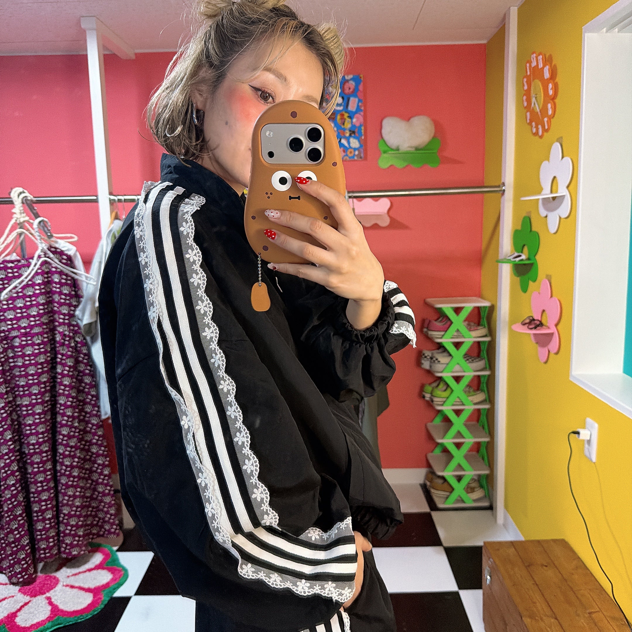 ※予約※2色 セットアップ可 撥水ナイロンレースライントラックジャケット 1月下旬~2月上旬出荷予定