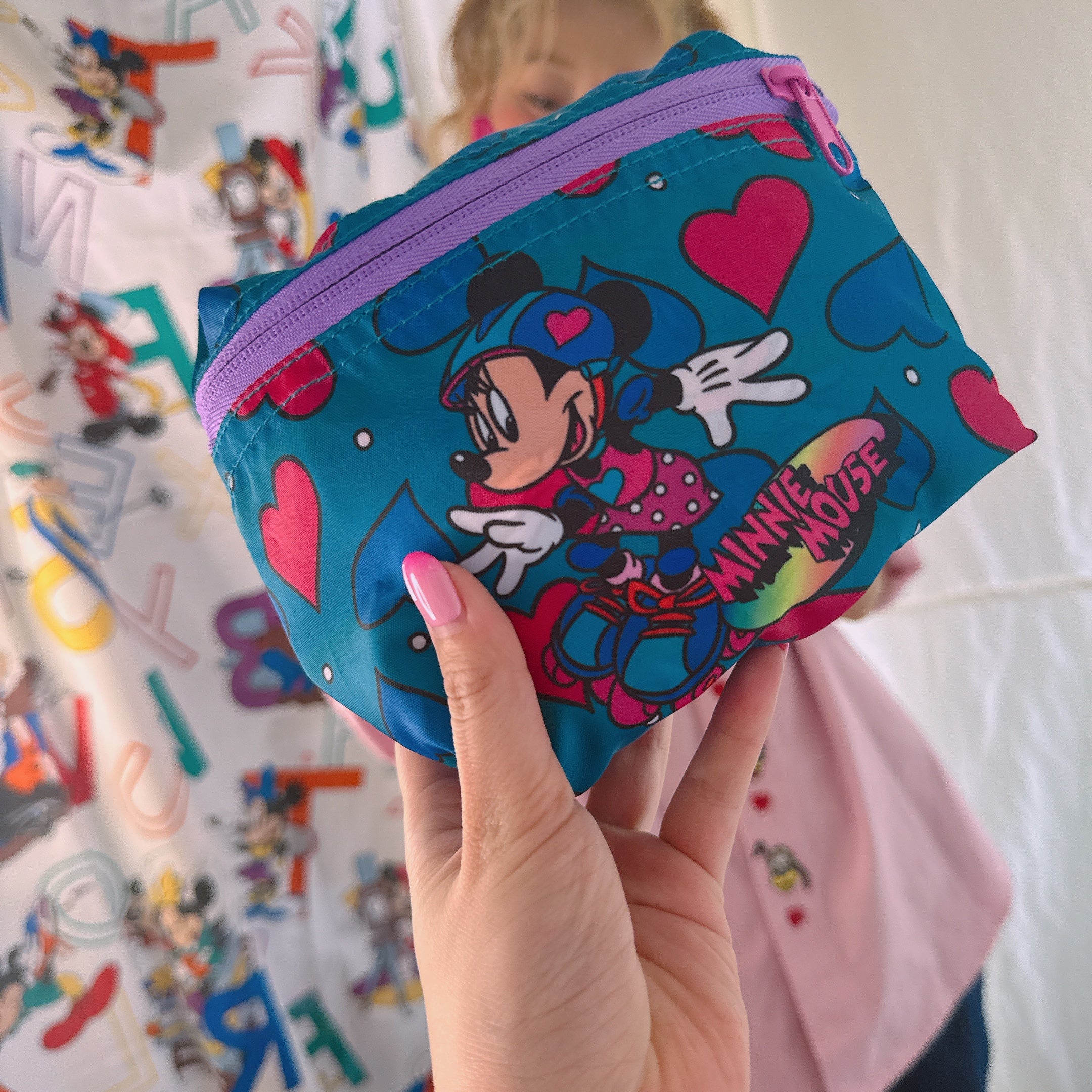 ブラックのみ再販即納 NOSTALGICA DISNEY ミキミニシリーズ 折りたたみボストンバッグ 4~5営業日で出荷予定