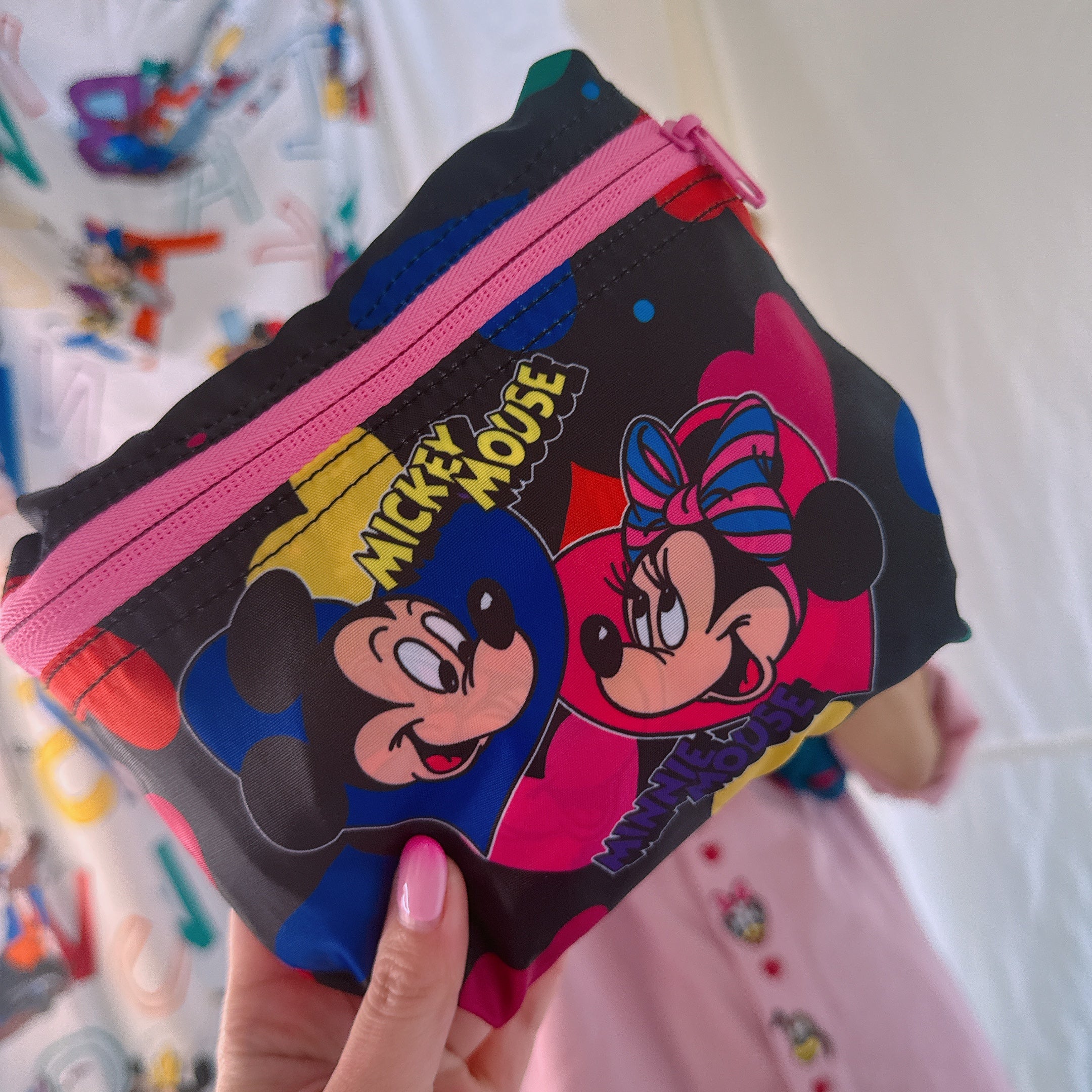 ブラックのみ再販即納 NOSTALGICA DISNEY ミキミニシリーズ 折りたたみボストンバッグ 4~5営業日で出荷予定