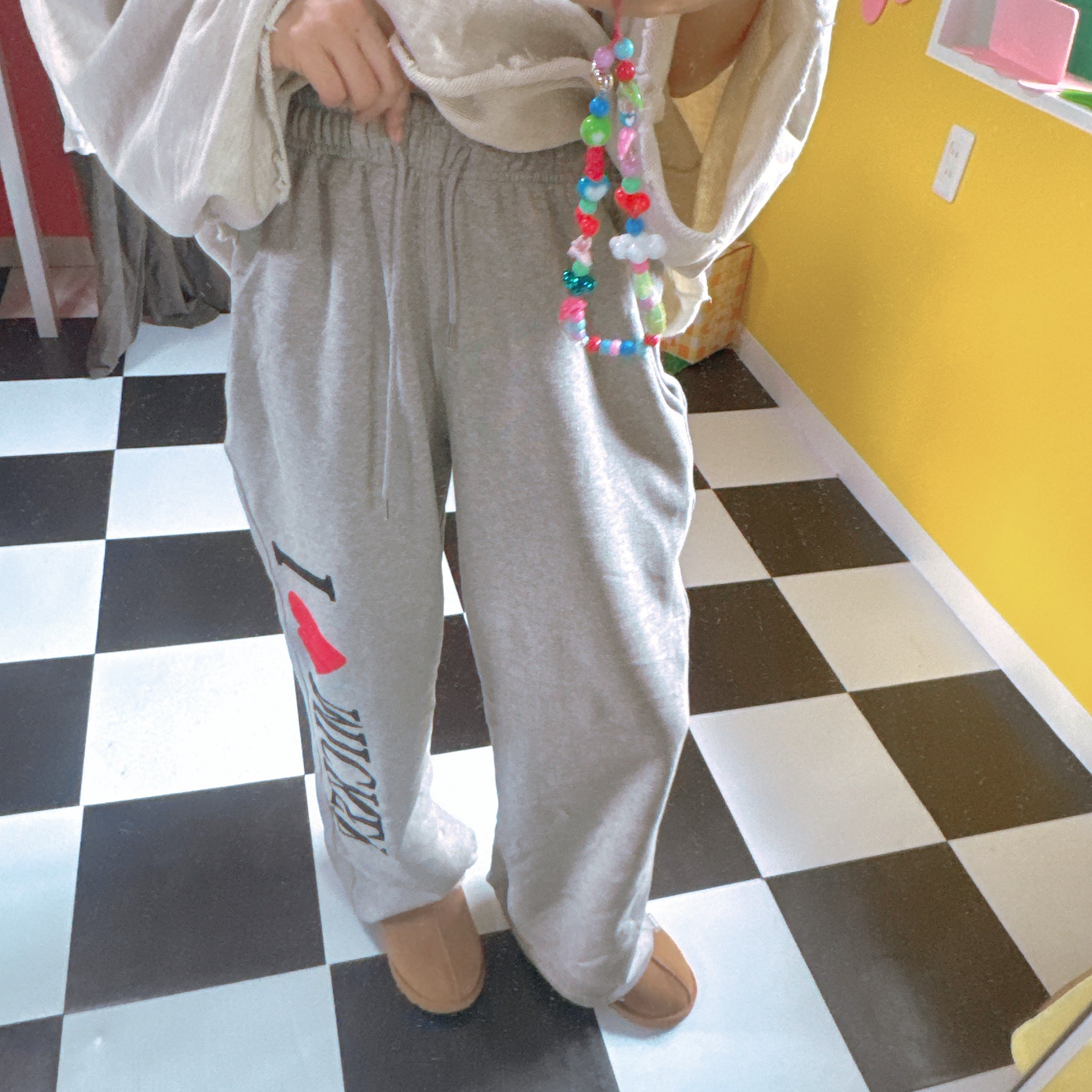 ※予約※ 2色 I♡MICKEYスウェットパンツ 10月下旬ごろのお届け予定