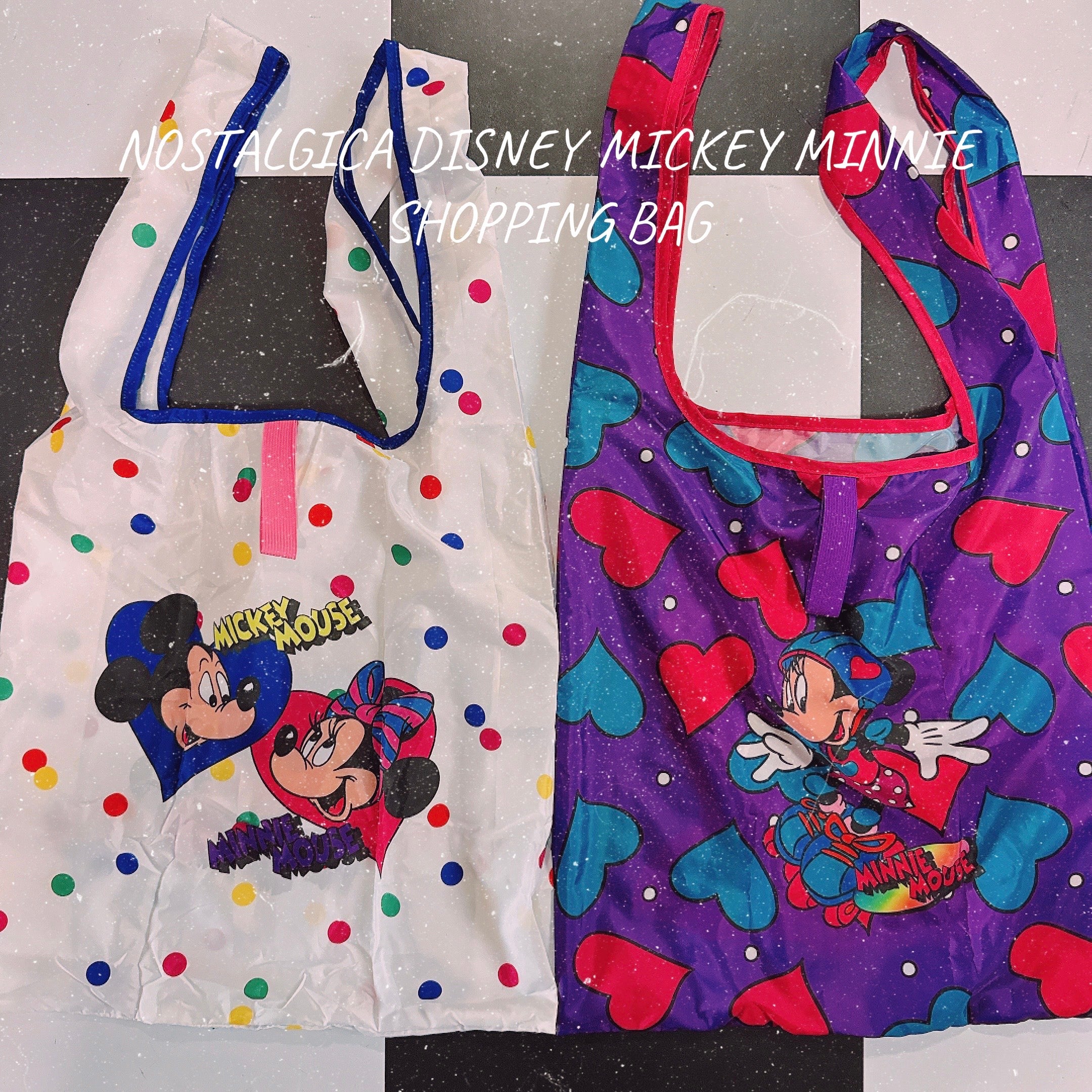 即納 2色 NOSTALGICA DISNEY ミキミニシリーズ ショッピングバッグ