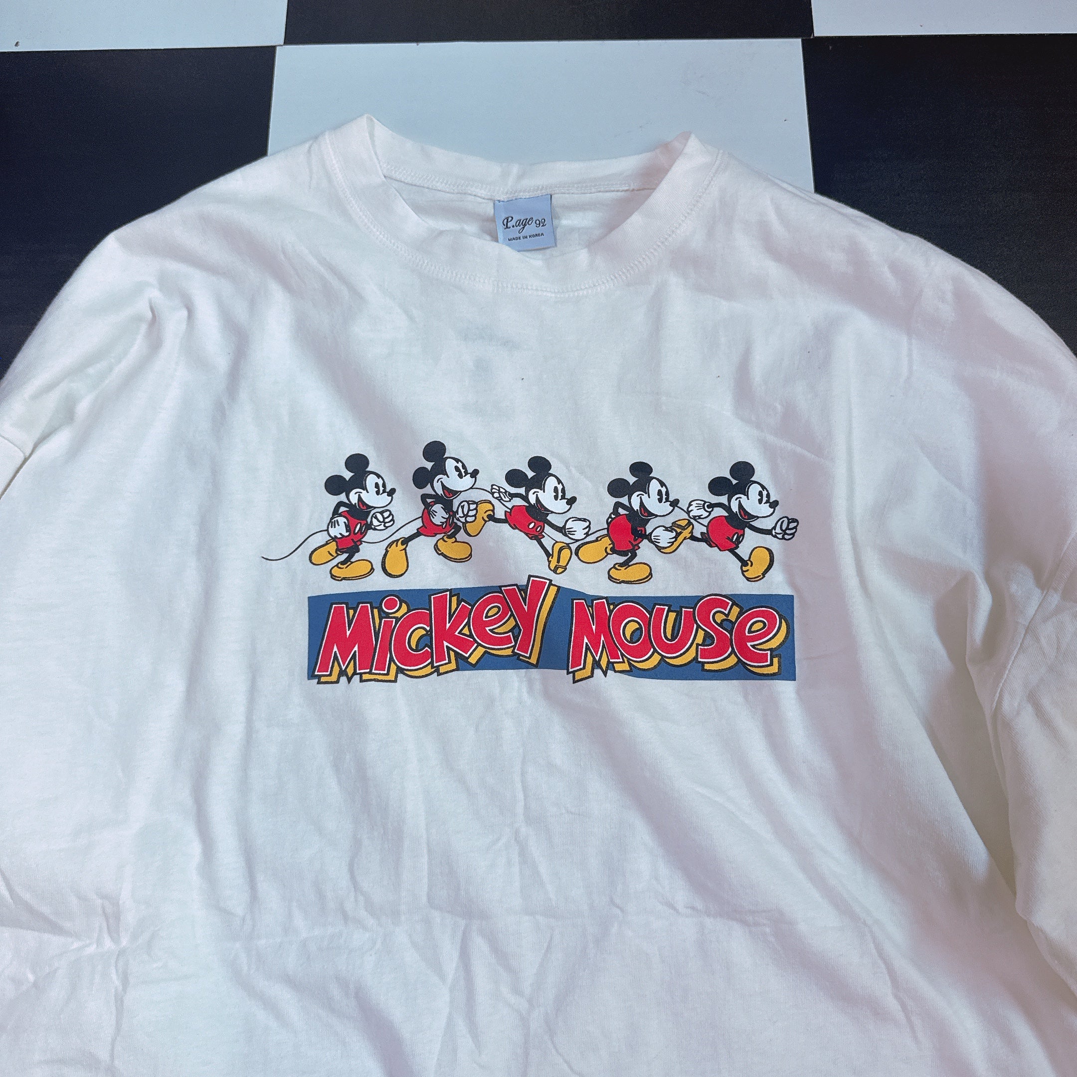 ※予約※ 2色 ランニングミッキーオーバーサイズロンTEE 10月下旬ごろのお届け予定