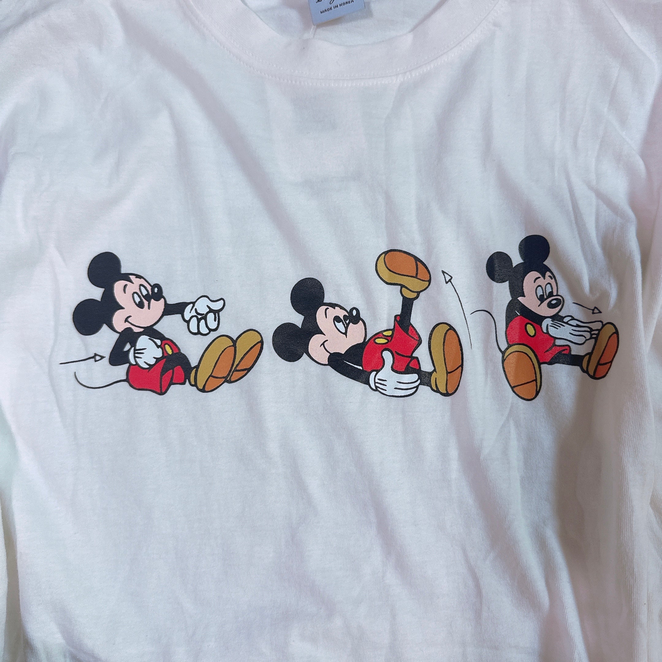 ※予約※ 2色 ストレッチミッキーオーバーサイズTEE 10月下旬ごろのお届け予定