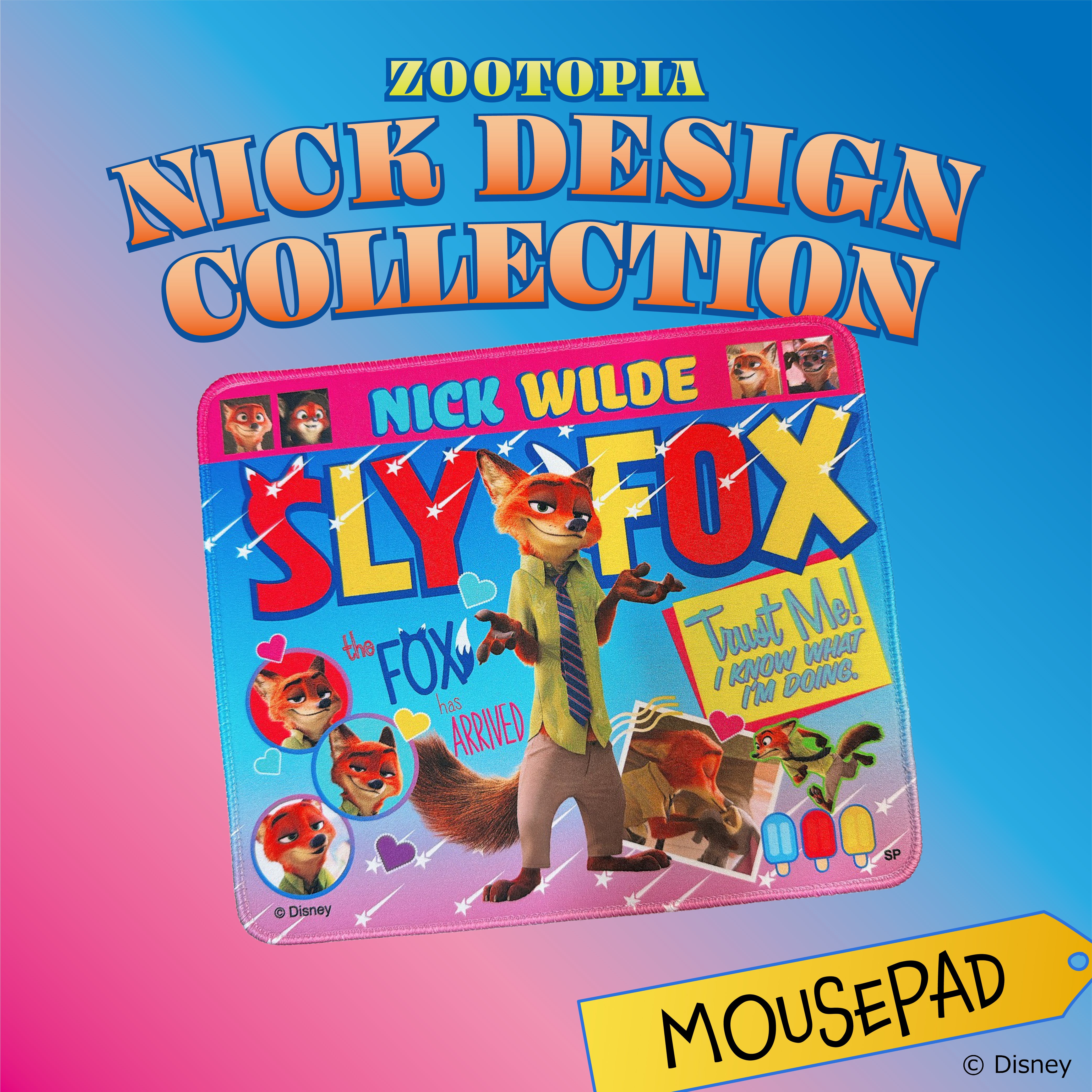 ※上限あり予約※ズートピアニックデザインコレクション マウスパッド 2月中旬頃出荷予定