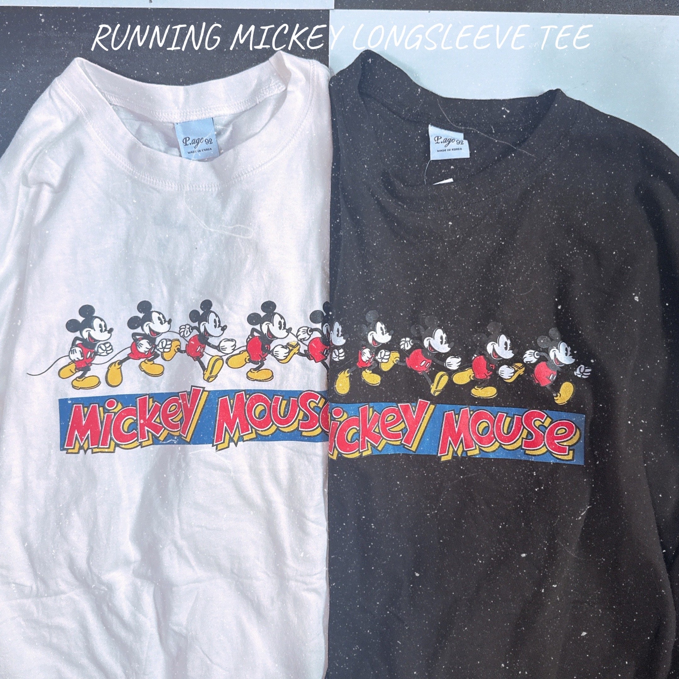 ※予約※ 2色 ランニングミッキーオーバーサイズロンTEE 10月下旬ごろのお届け予定