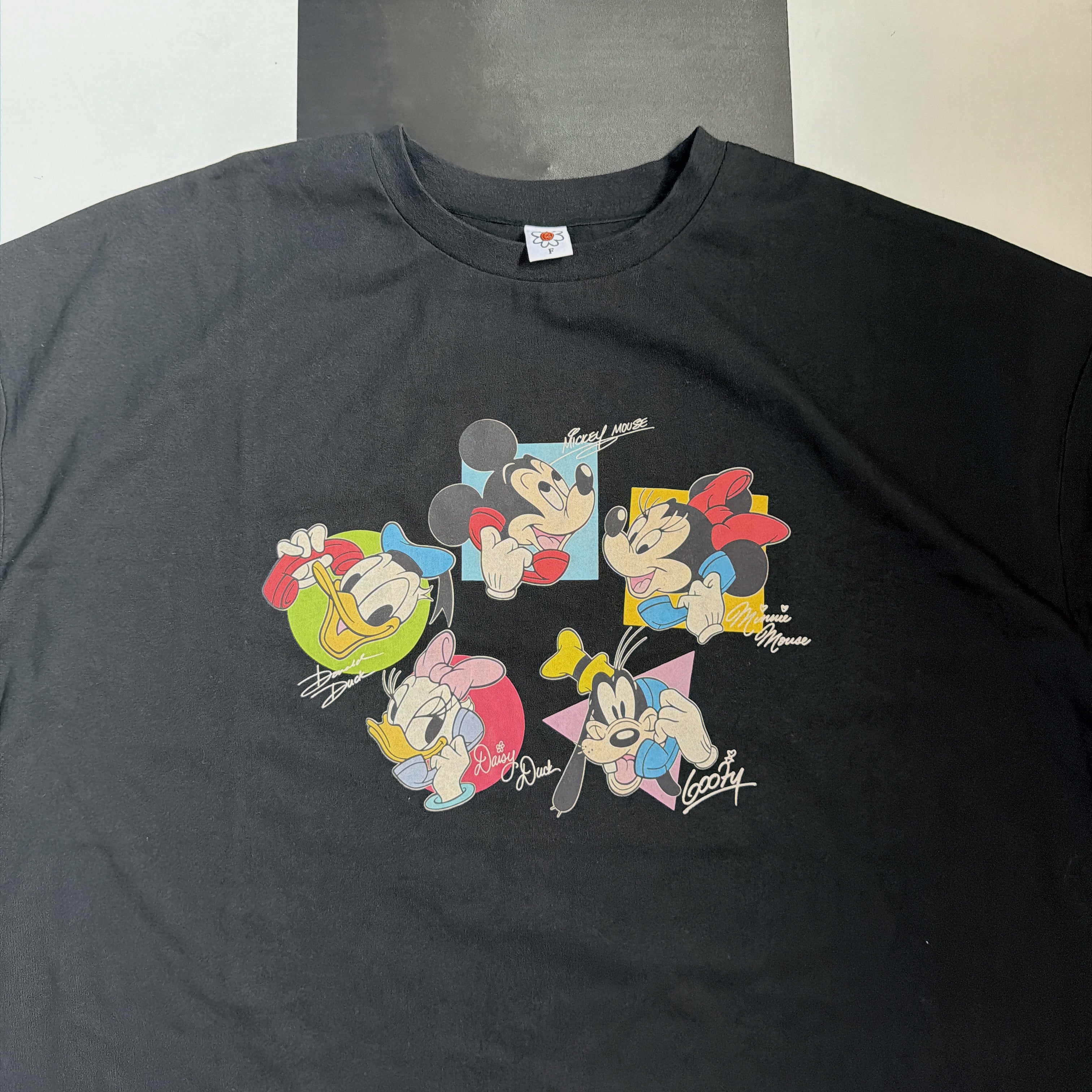 ※予約※2色 LINK@オリジナル ミッキー&フレンズ テレフォンレトロTEE 9月中の出荷予定
