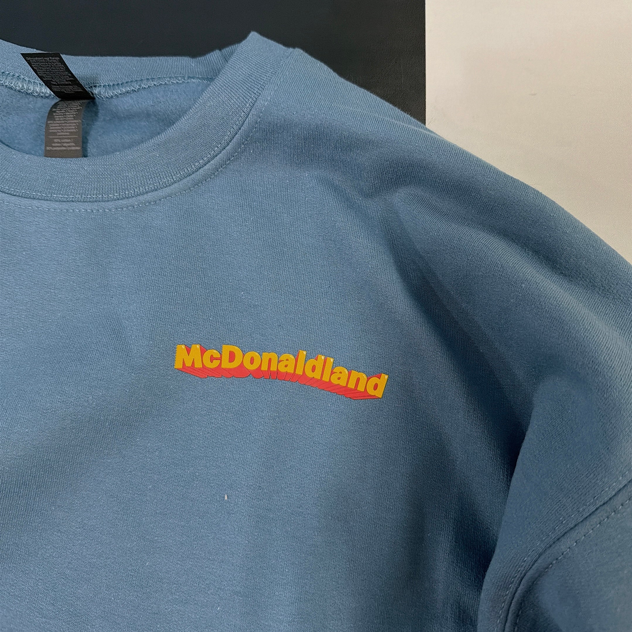 即納 2色 マクドナルドUSセレクト プリントスウェット 4〜5営業日で出荷予定