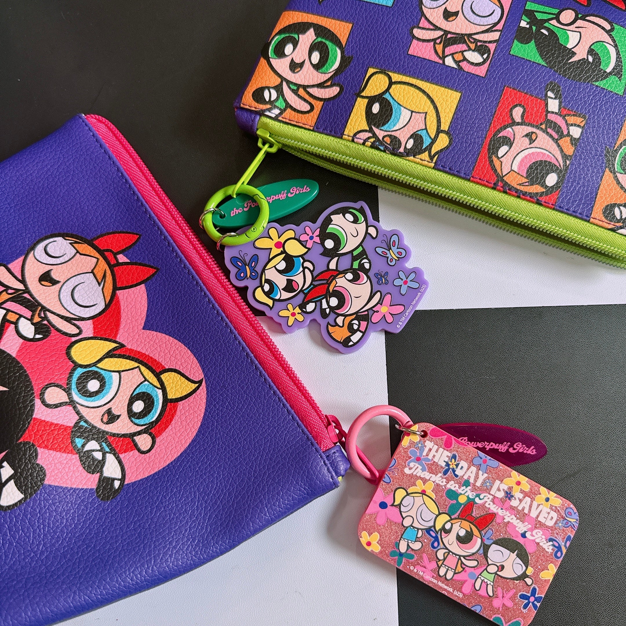※予約※2種類 パワパフ新コレクション 合皮ポーチ 7月中の出荷予定