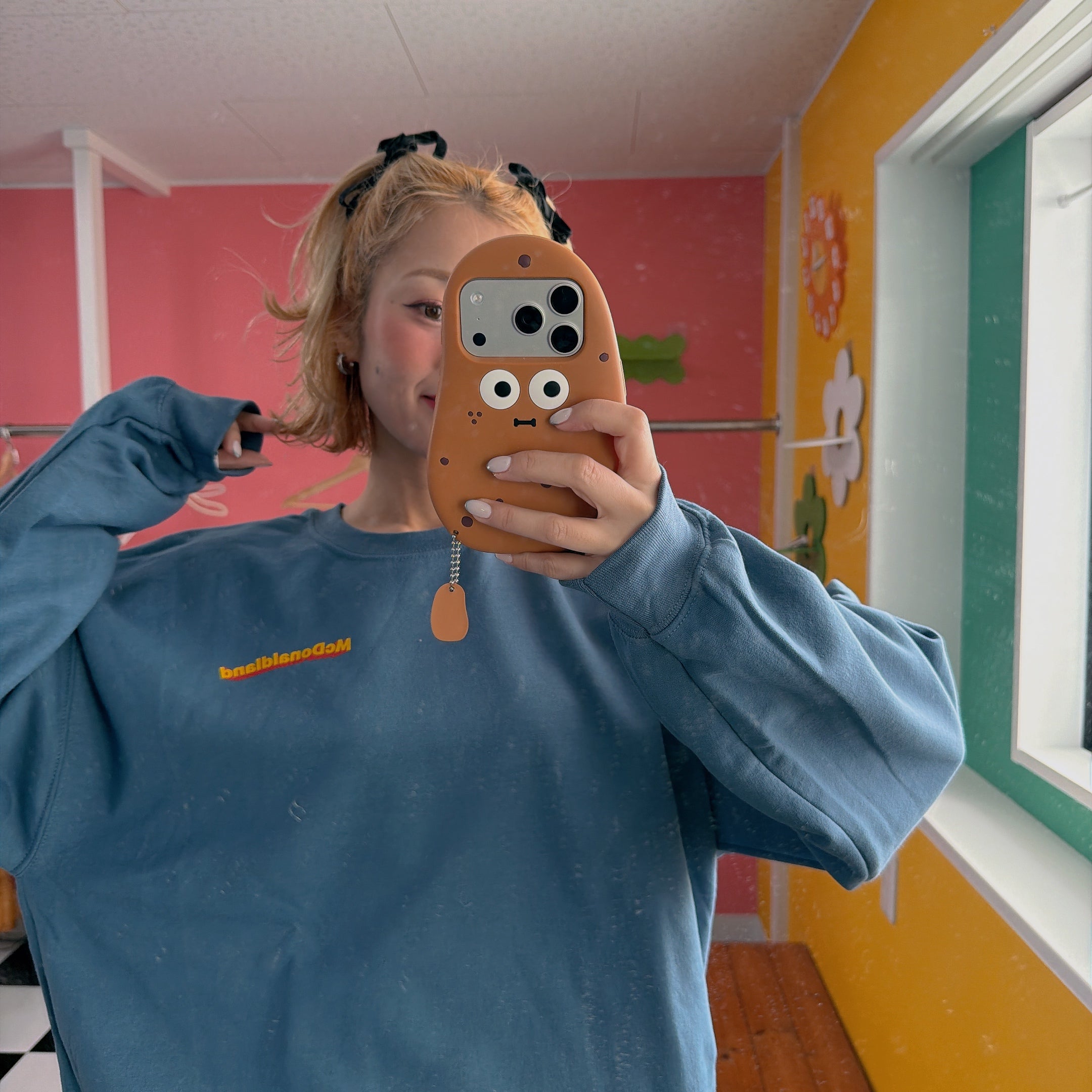 即納 2色 マクドナルドUSセレクト プリントスウェット 4〜5営業日で出荷予定