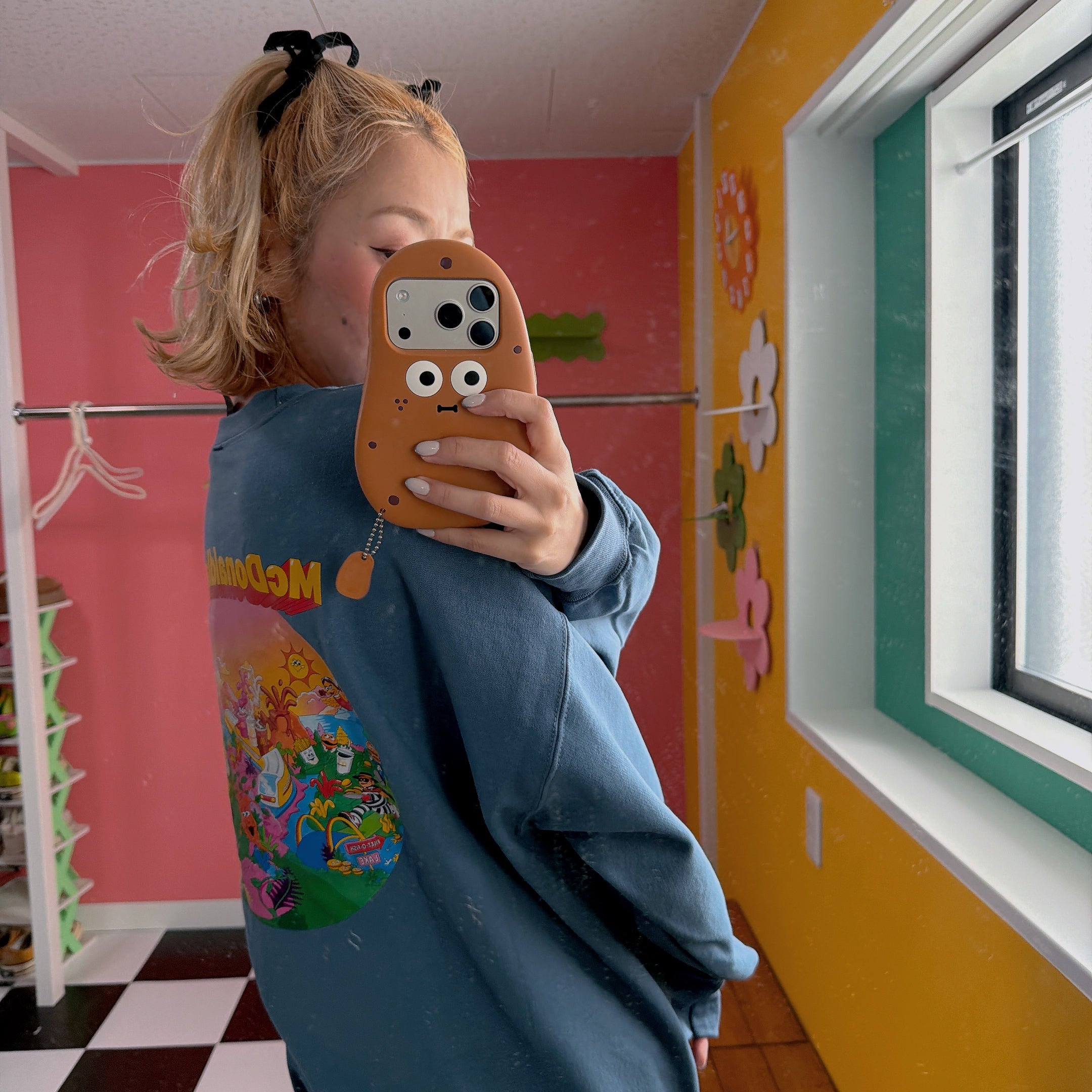 即納 2色 マクドナルドUSセレクト プリントスウェット 4〜5営業日で出荷予定