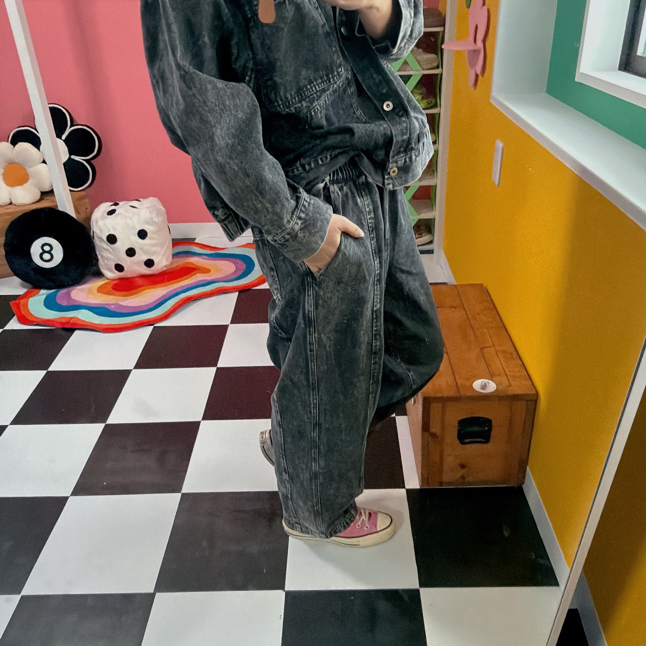 ※上限あり※2色 セットアップ可 ケミカル加工 パンツ 4〜5営業日以内で出荷予定