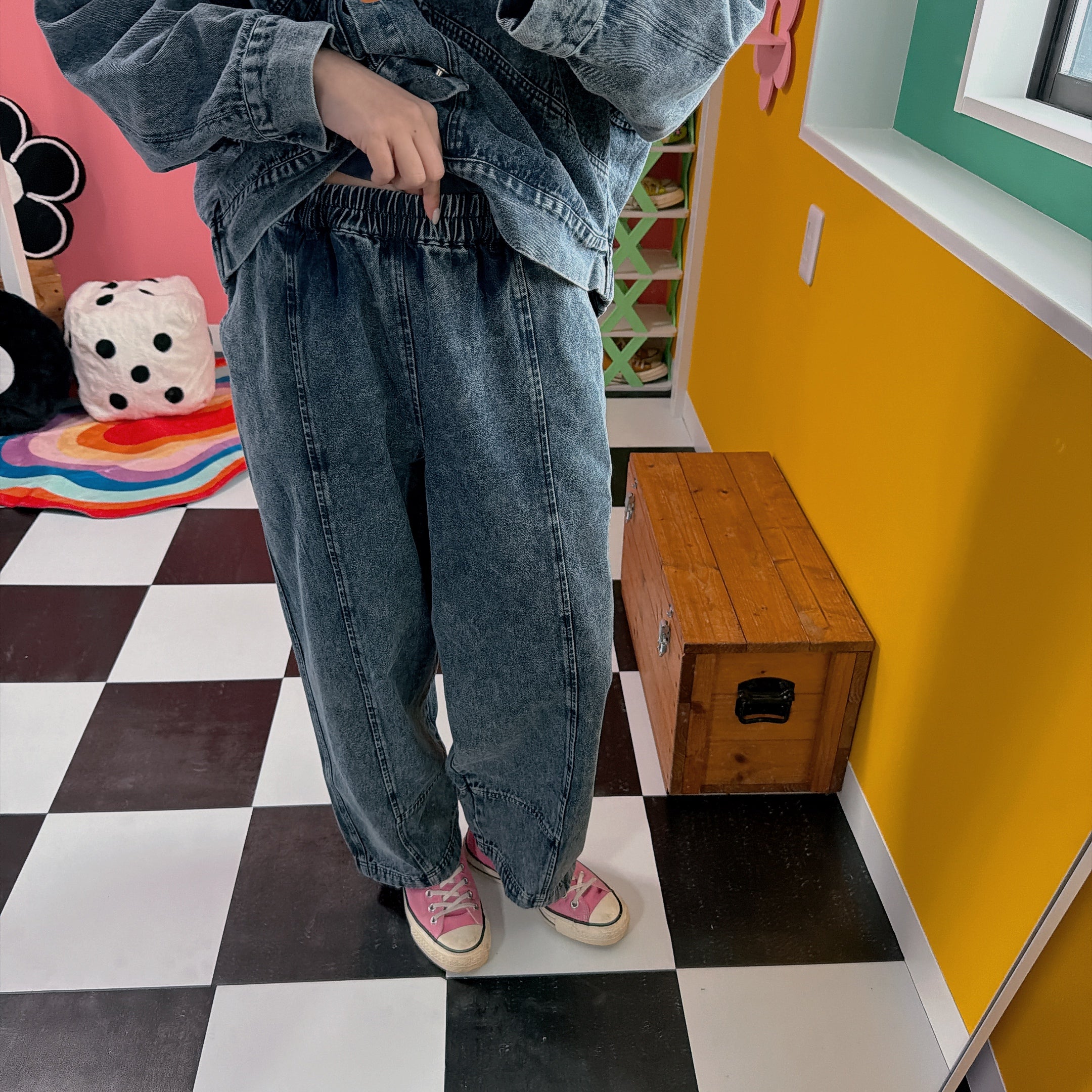 ※上限あり※2色 セットアップ可 ケミカル加工 パンツ 4〜5営業日以内で出荷予定