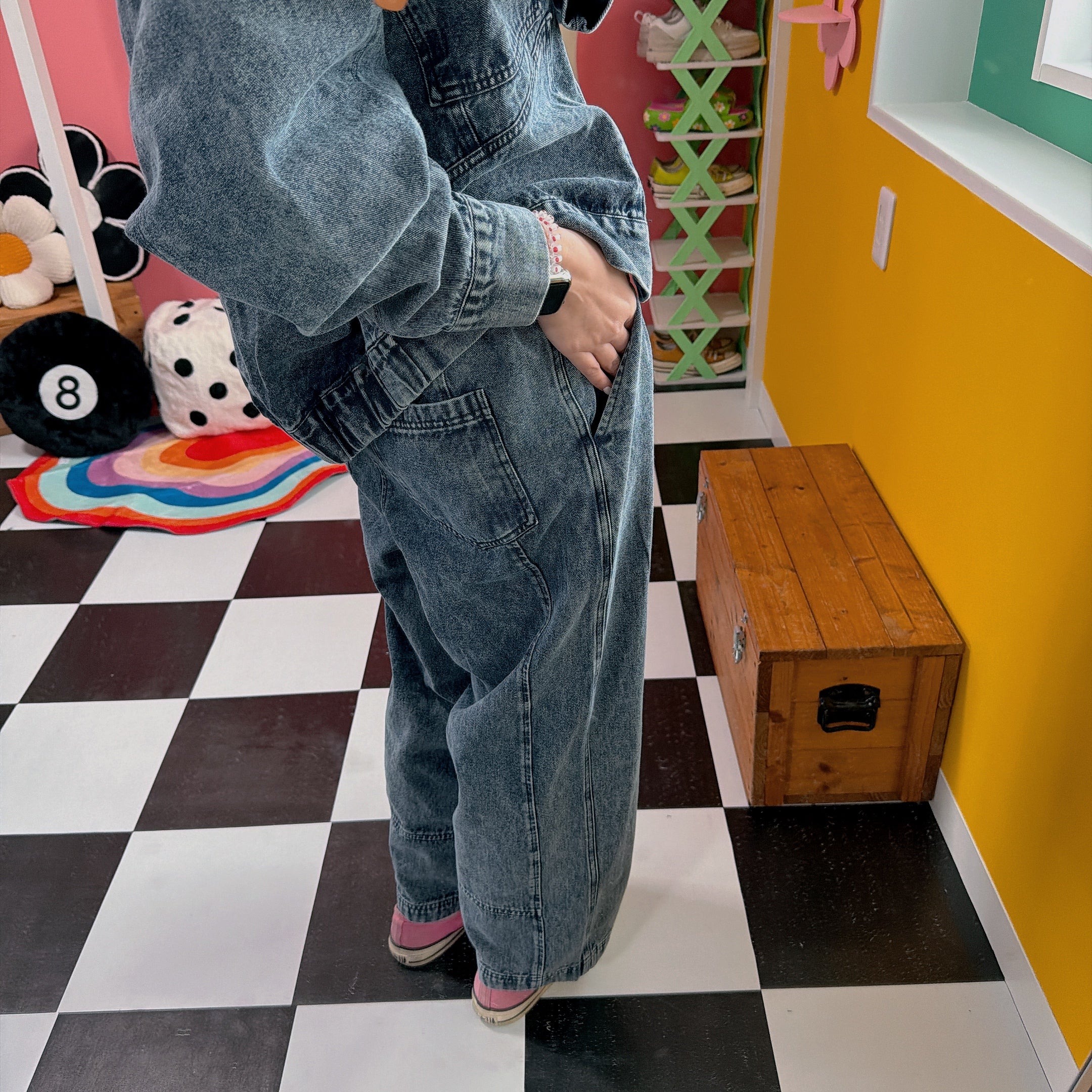 ※上限あり※2色 セットアップ可 ケミカル加工 パンツ 4〜5営業日以内で出荷予定