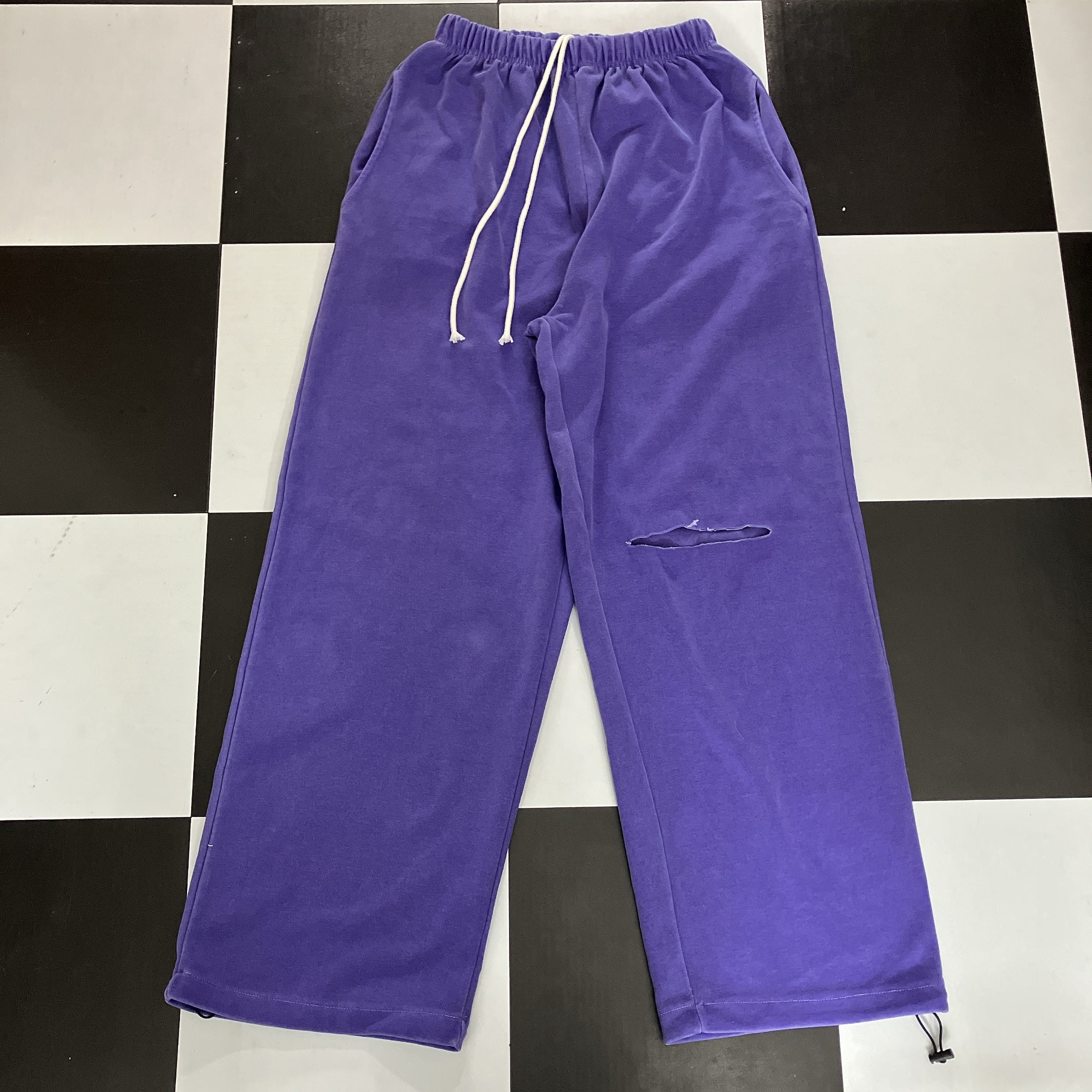*Reservation* 2-tone cutoff sweatpants - Scheduled to ship in August