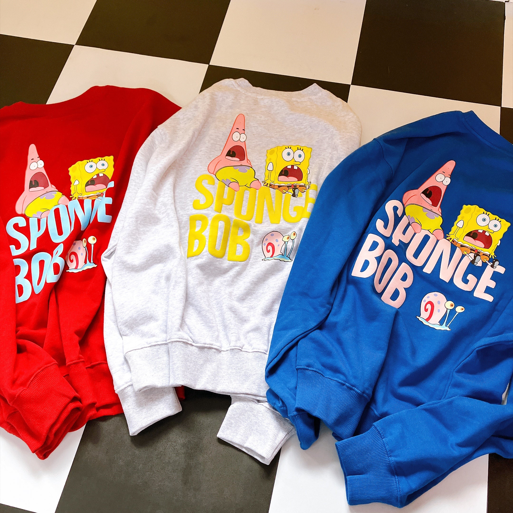※上限あり予約※ スポンジ・ボブ 発砲ロゴスウェット9月中の出荷予定