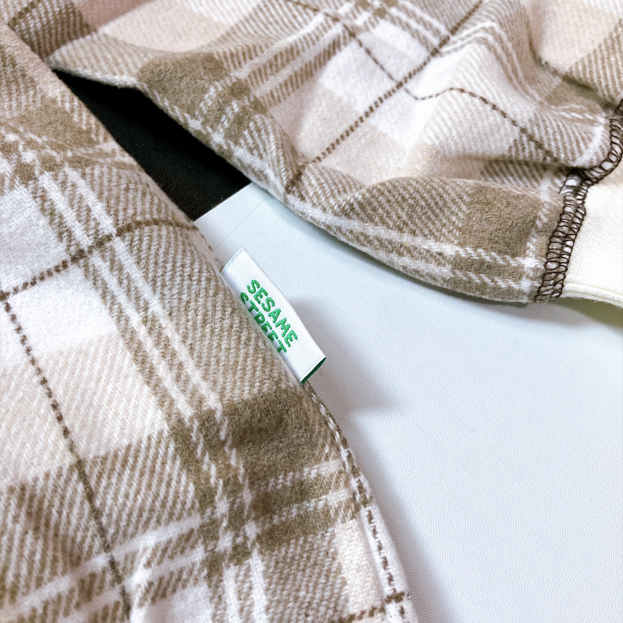 ※上限あり予約※ セサミストリート 切替チェックスウェット 9月中の出荷予定
