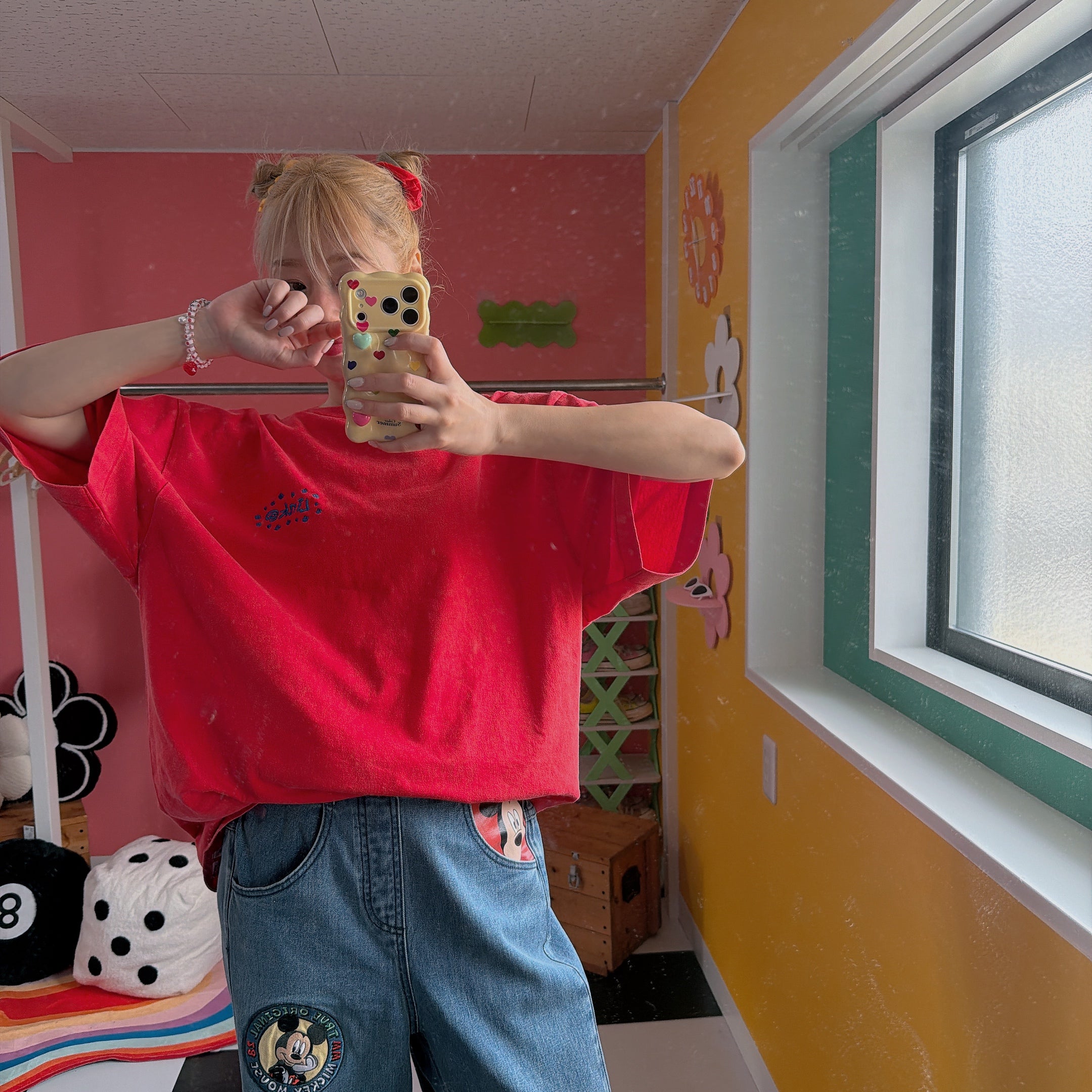 ※予約※LINK@オリジナル ミッキーパッチデニム 5月中の出荷予定