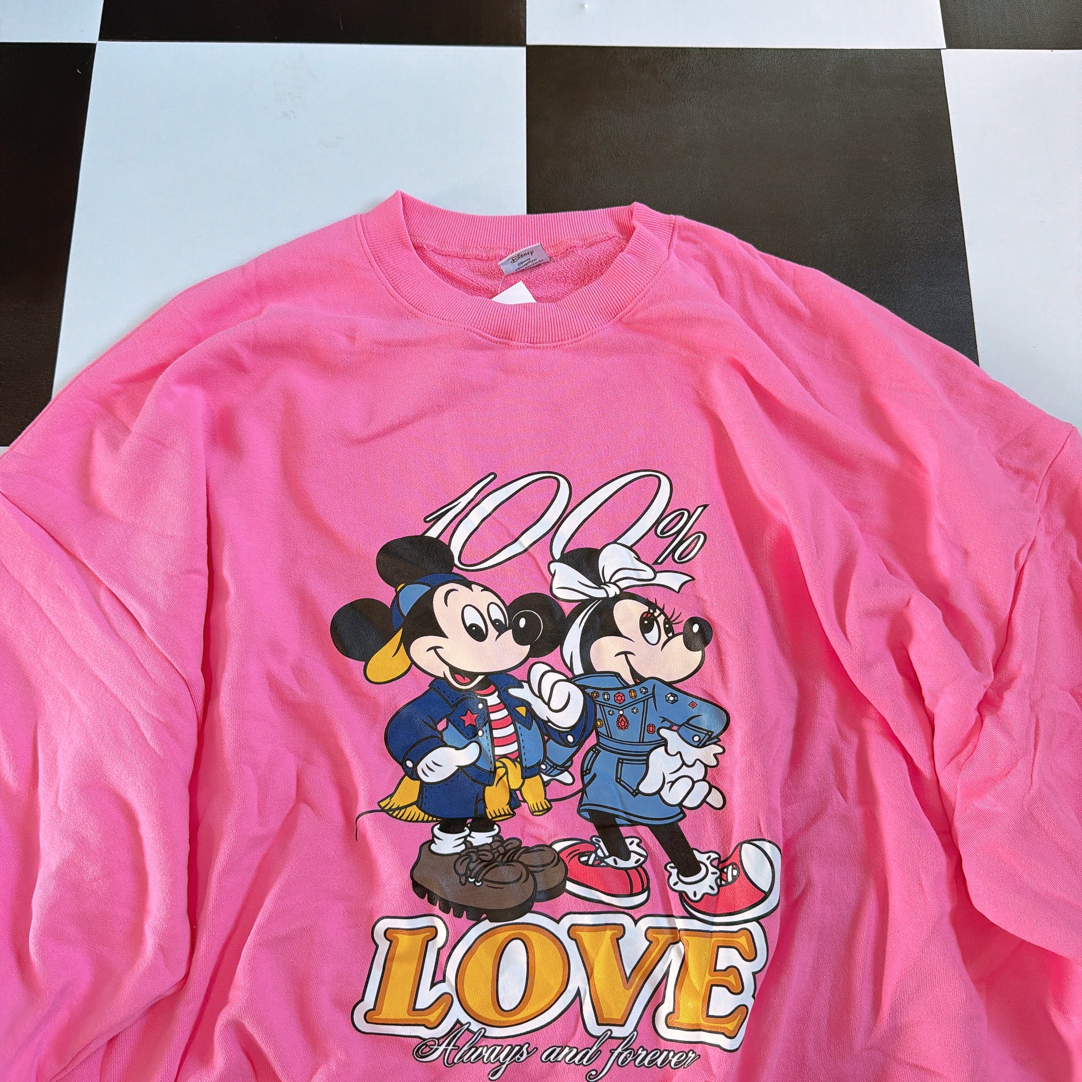 数量限定 2色 100%LOVEミキミニオーバーサイズスウェット 4〜5営業日で出荷予定