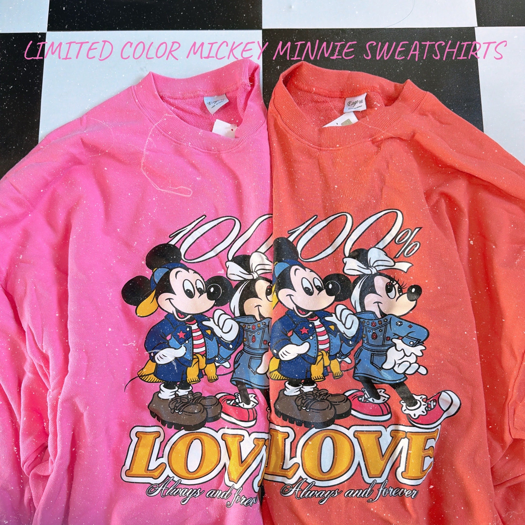 数量限定 2色 100%LOVEミキミニオーバーサイズスウェット 4〜5営業日で出荷予定