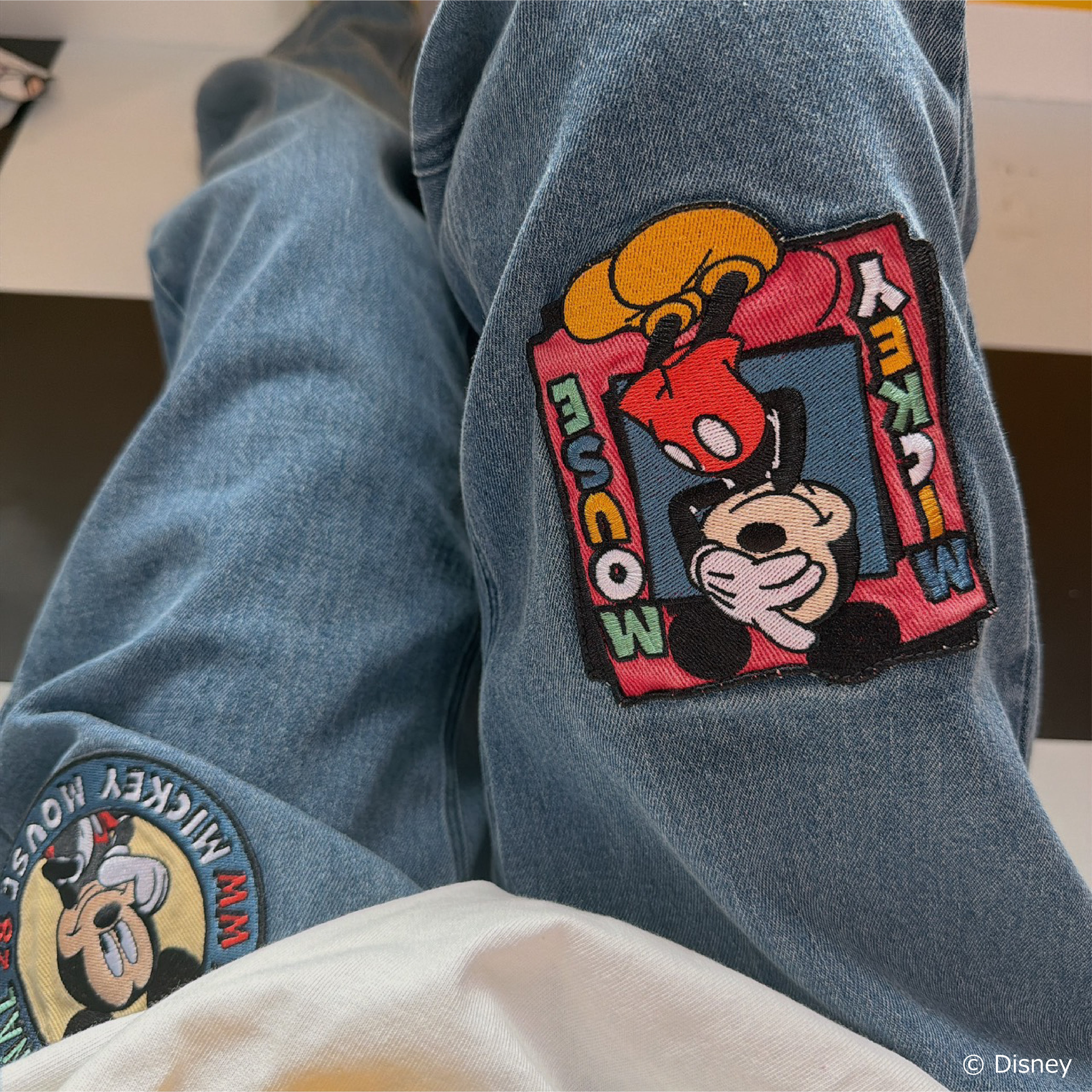 ※予約※LINK@オリジナル ミッキーパッチデニム 5月中の出荷予定