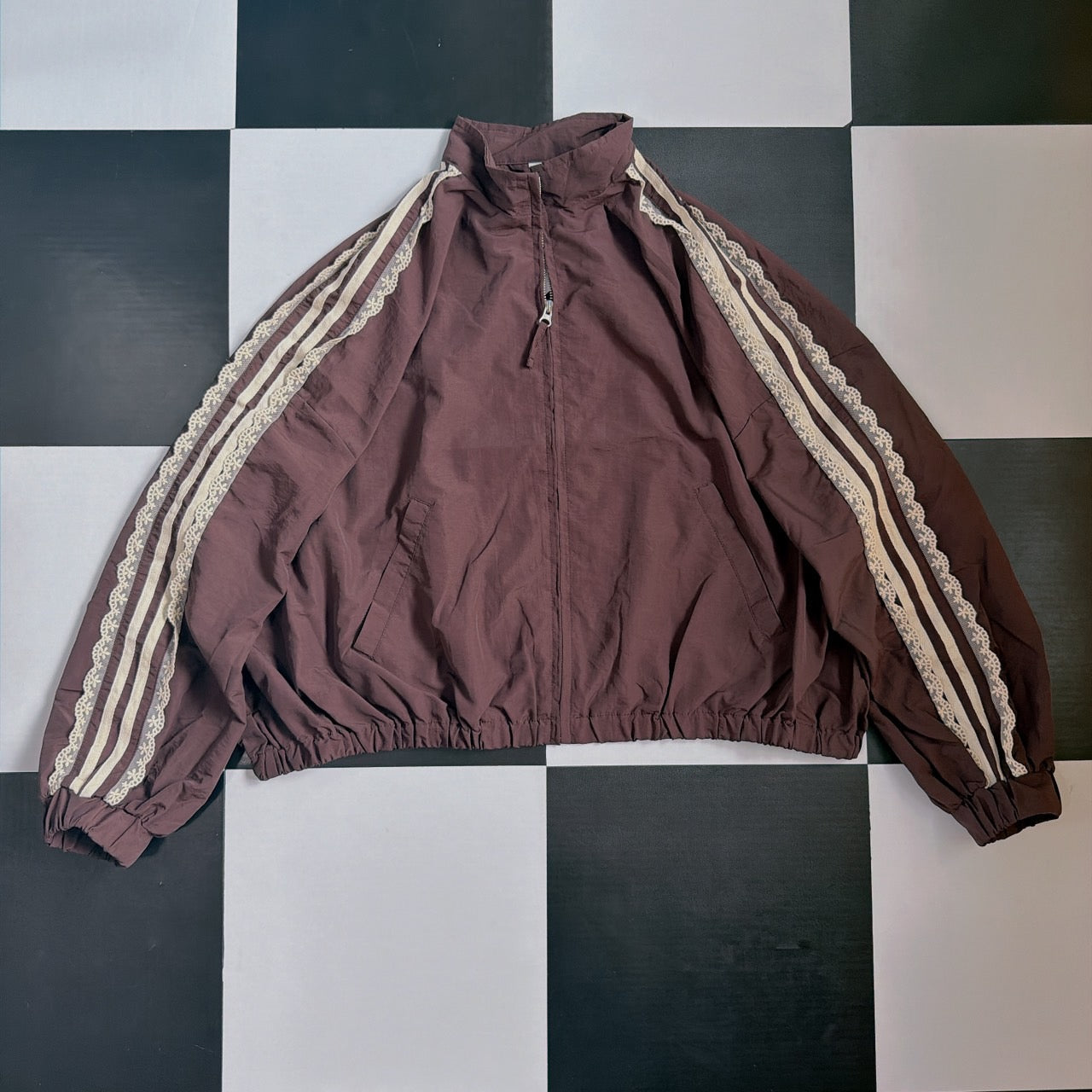 *Reservation* Matching Set: Lace Side Line Track Jacket & Pants - Scheduled for shipment in September