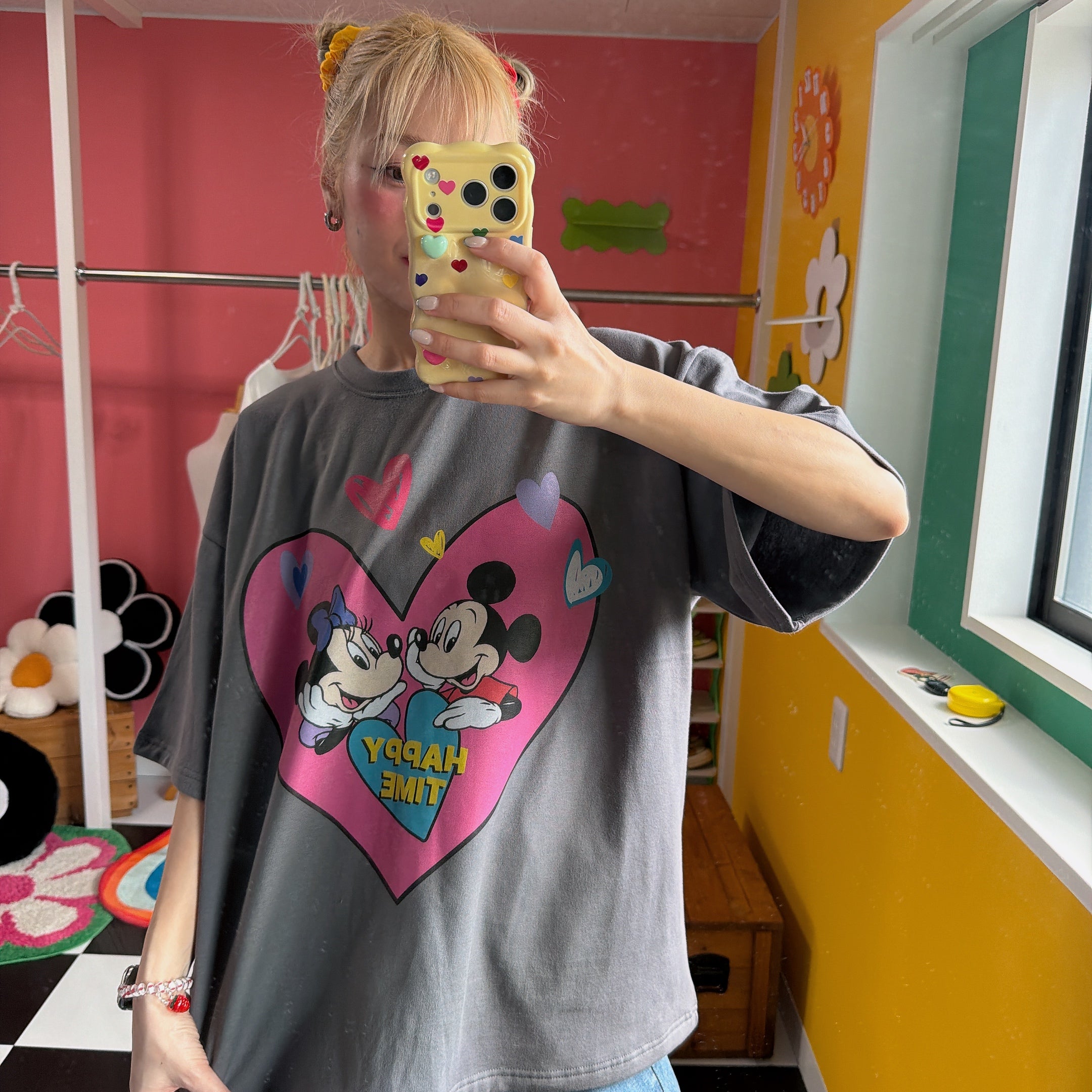 ※予約※2色 ミッキーミニーKIMOTシャツ3月中の出荷予定