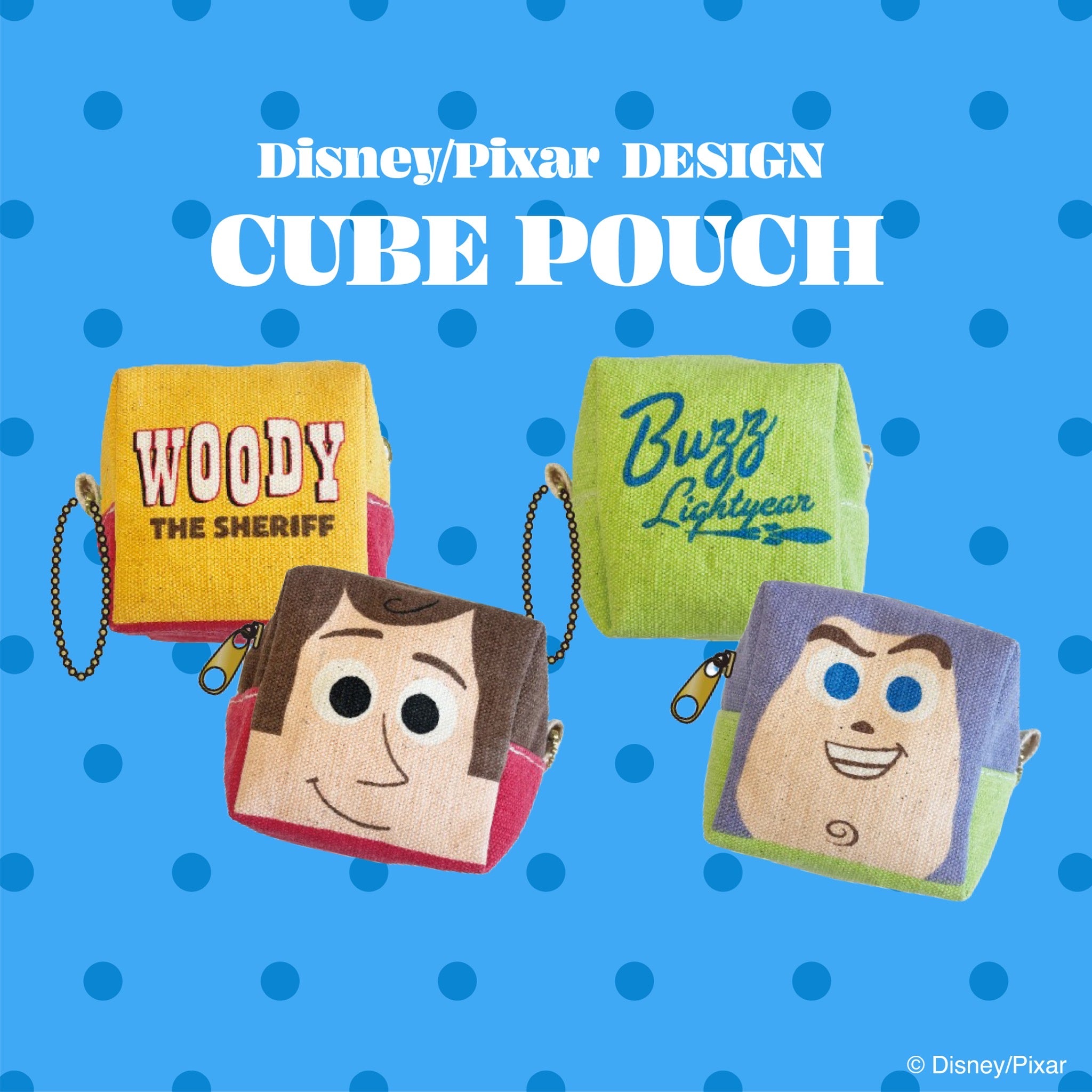 ※Reservation※ Two types: Woody & Buzz cube pouches. Delivery by August.