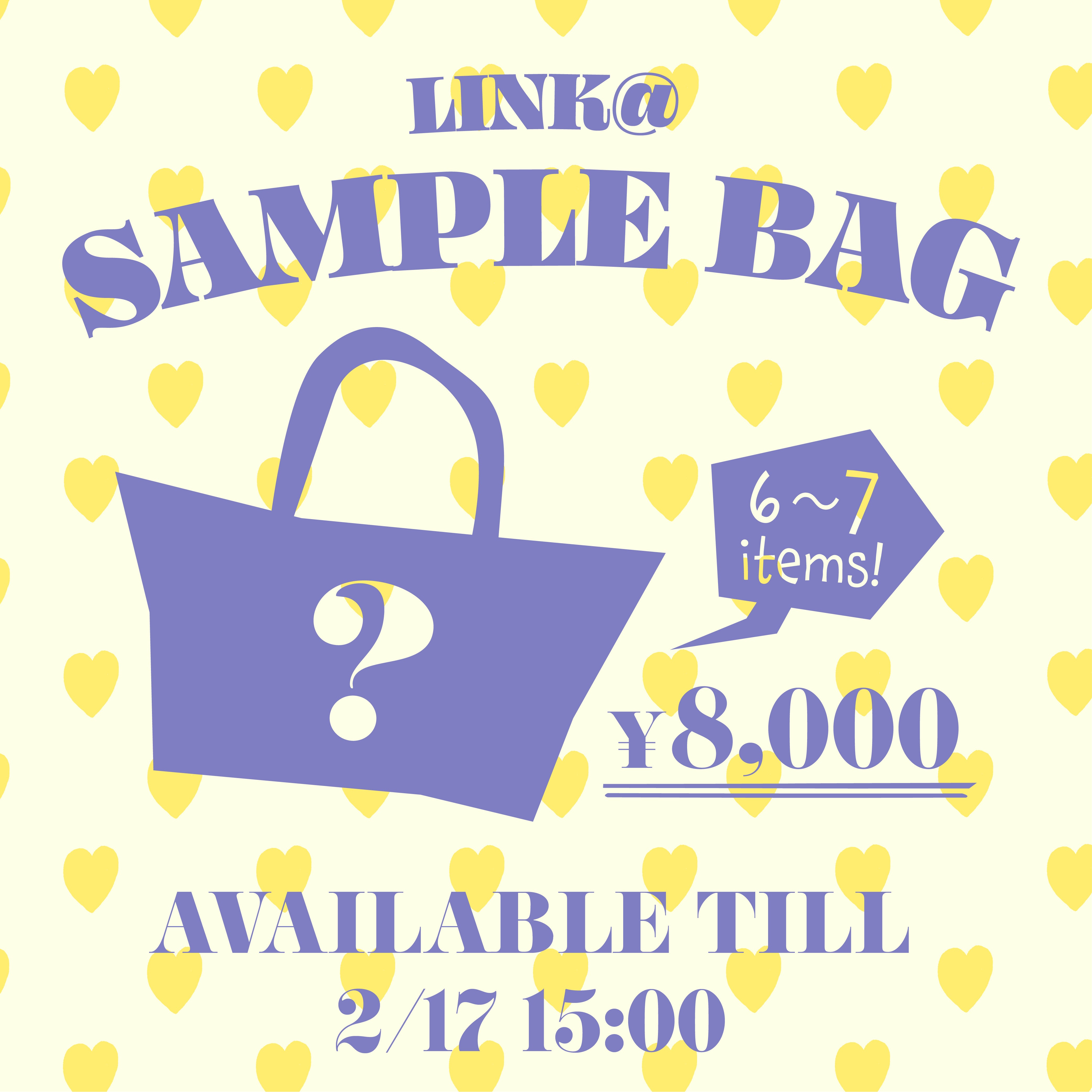 ☆LINK@ SAMPLE BAG☆3月中旬出荷予定