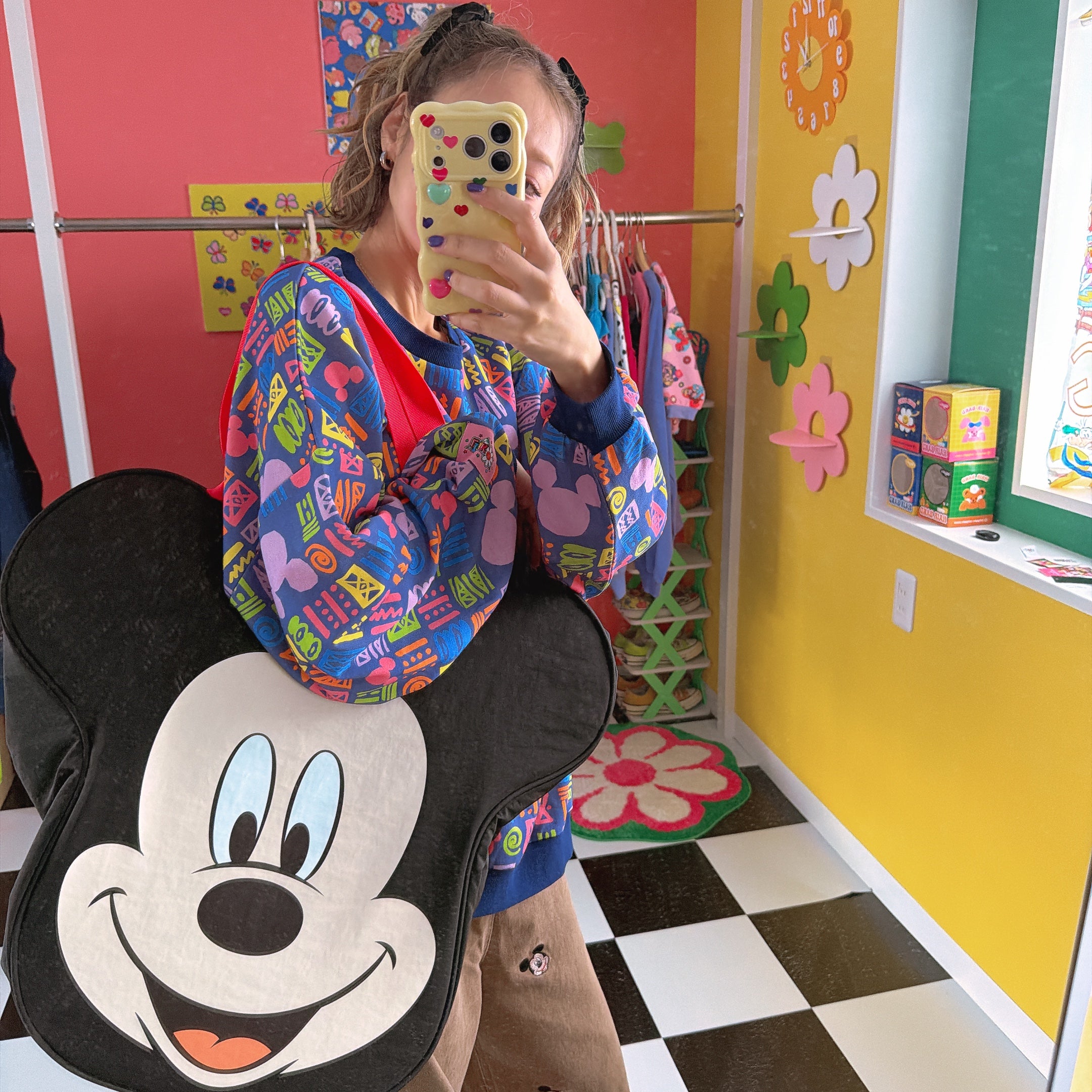 ※予約※ビッグフェイスミッキーダイカットトート 11月中の出荷予定