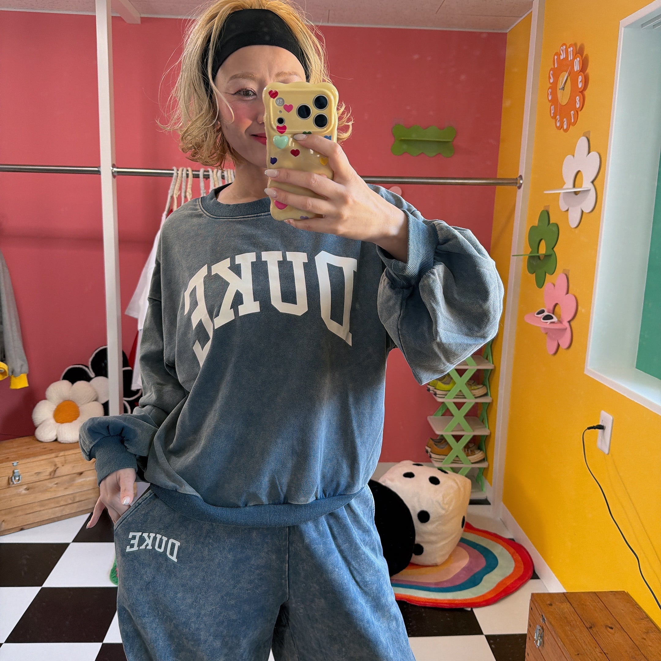 ※上限あり予約※2色 セットアップ可 DUKEケミカル加工 ライトスウェット 3月上旬出荷予定