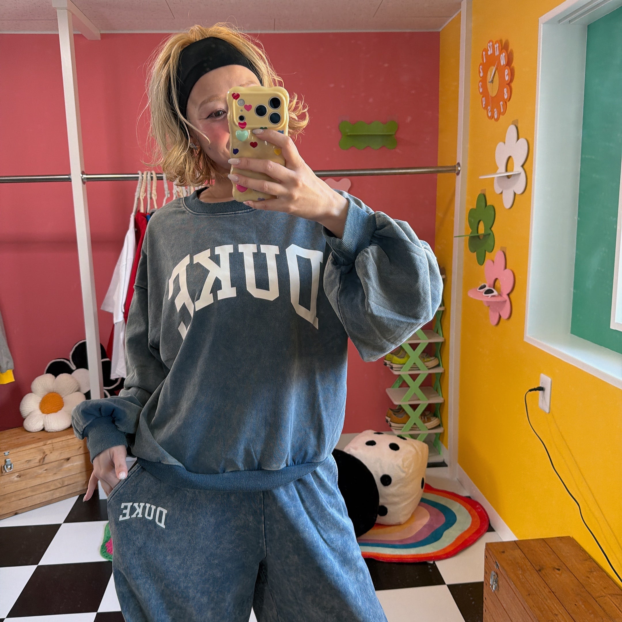 ※上限あり予約※2色 セットアップ可 DUKEケミカル加工 ライトスウェット 3月上旬出荷予定