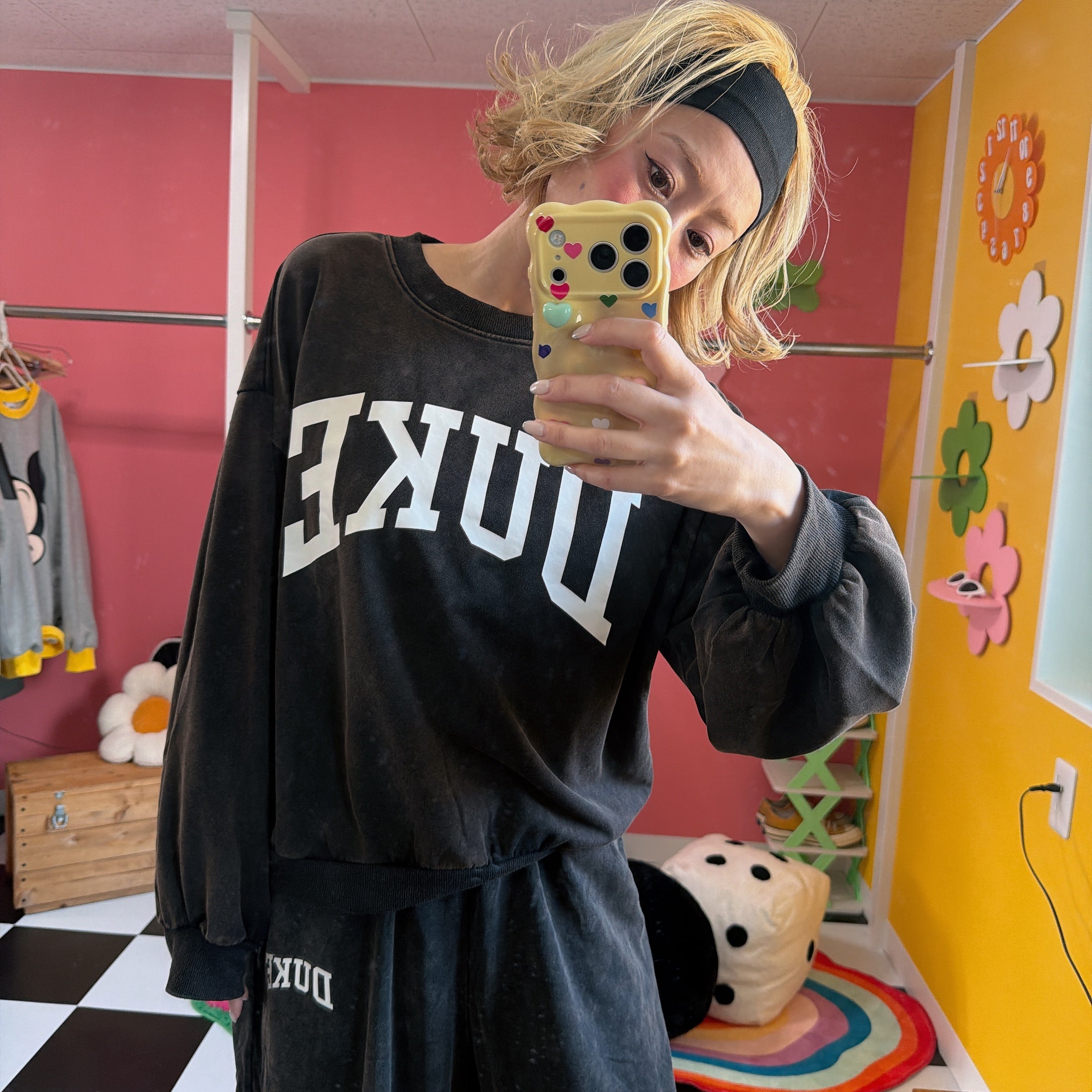 ※上限あり予約※2色 セットアップ可 DUKEケミカル加工 ライトスウェット 3月上旬出荷予定