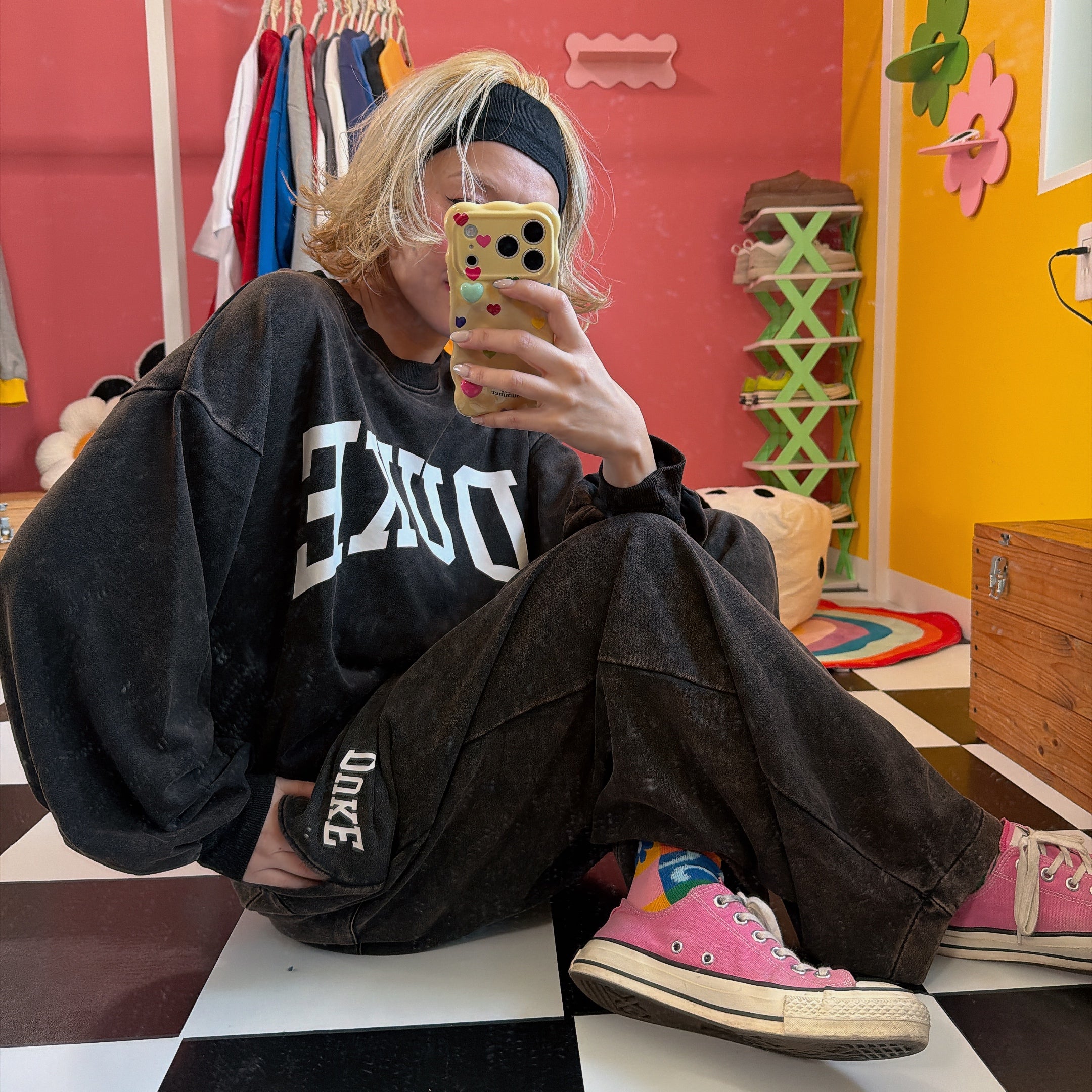 ※上限あり予約※2色 セットアップ可 DUKEケミカル加工 ライトスウェット 3月上旬出荷予定