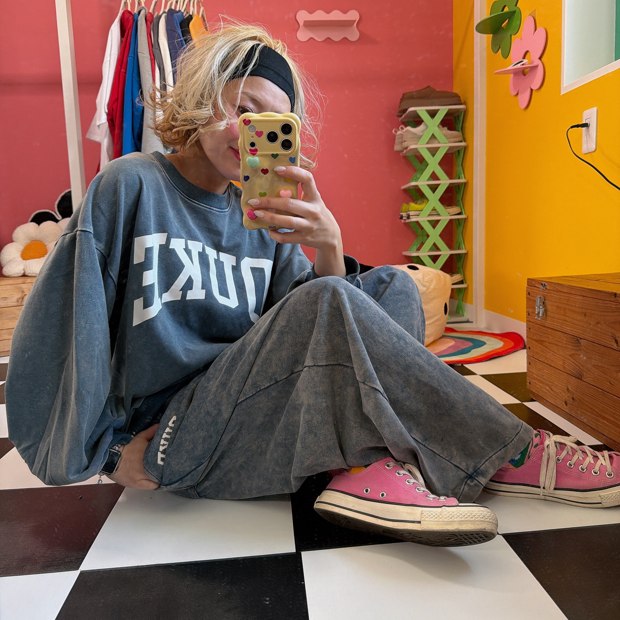 ※上限あり予約※2色 セットアップ可 DUKEケミカル加工 ライトスウェット 3月上旬出荷予定