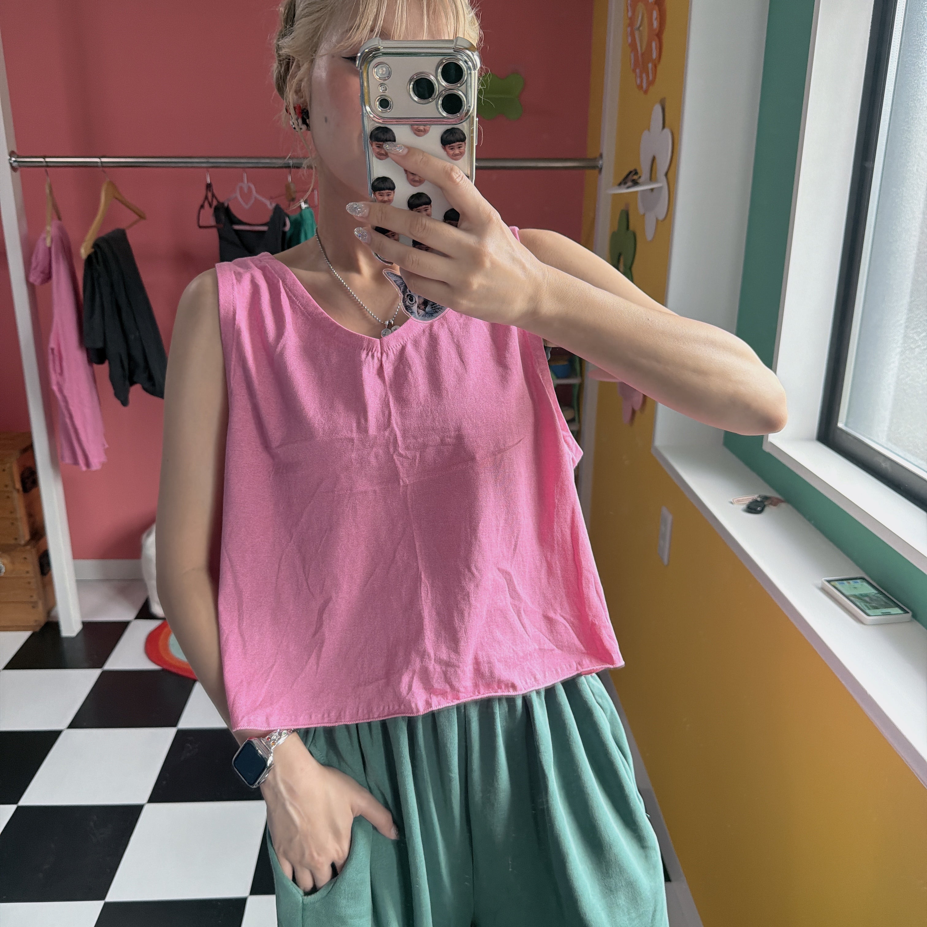 *Pre-order* 2 colors: Pigment Tank Top & Wide Pants (Set-up Compatible) - Scheduled for shipment in August
