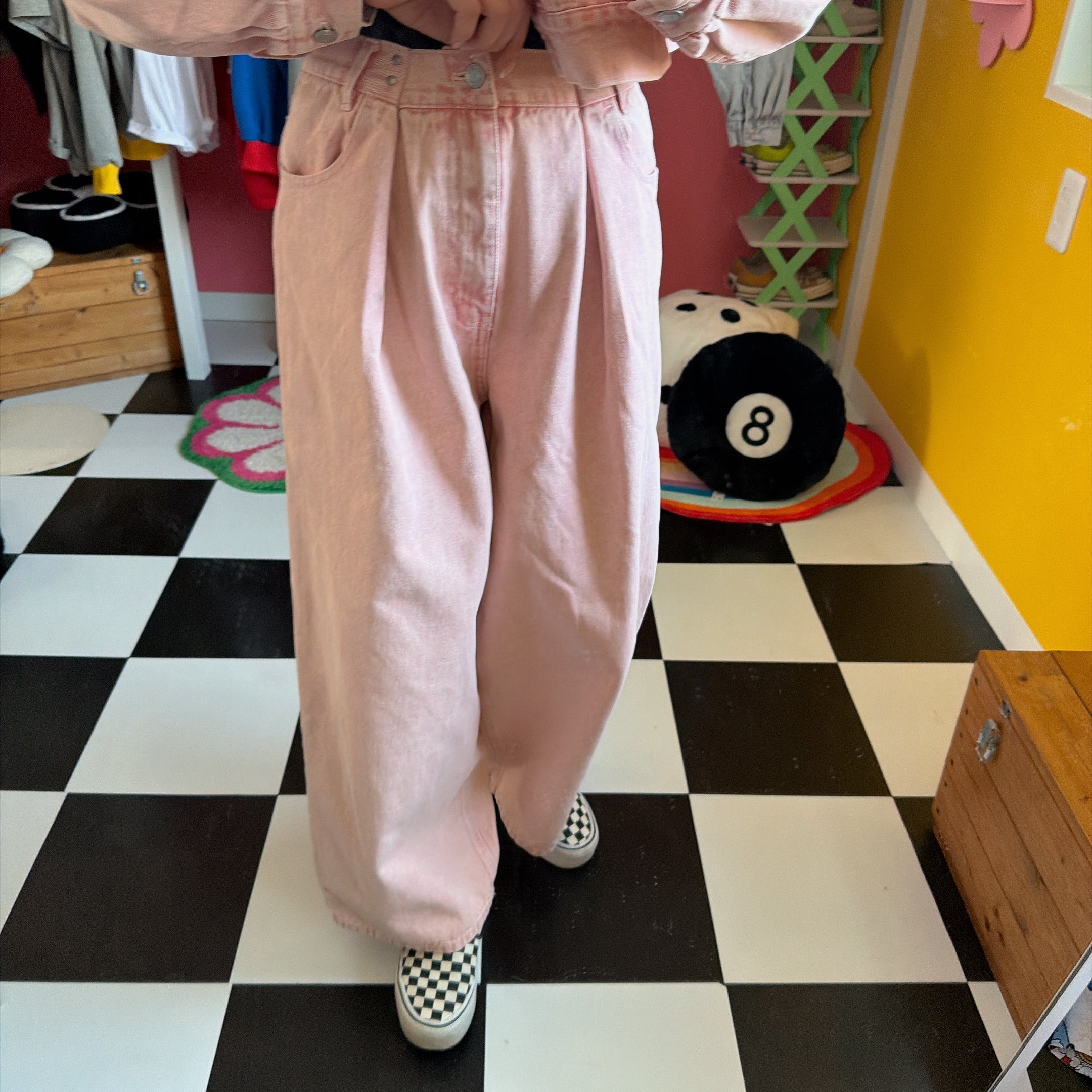 ※上限あり予約※3色 セットアップ可 カラーデニムパンツ 3月中の出荷予定