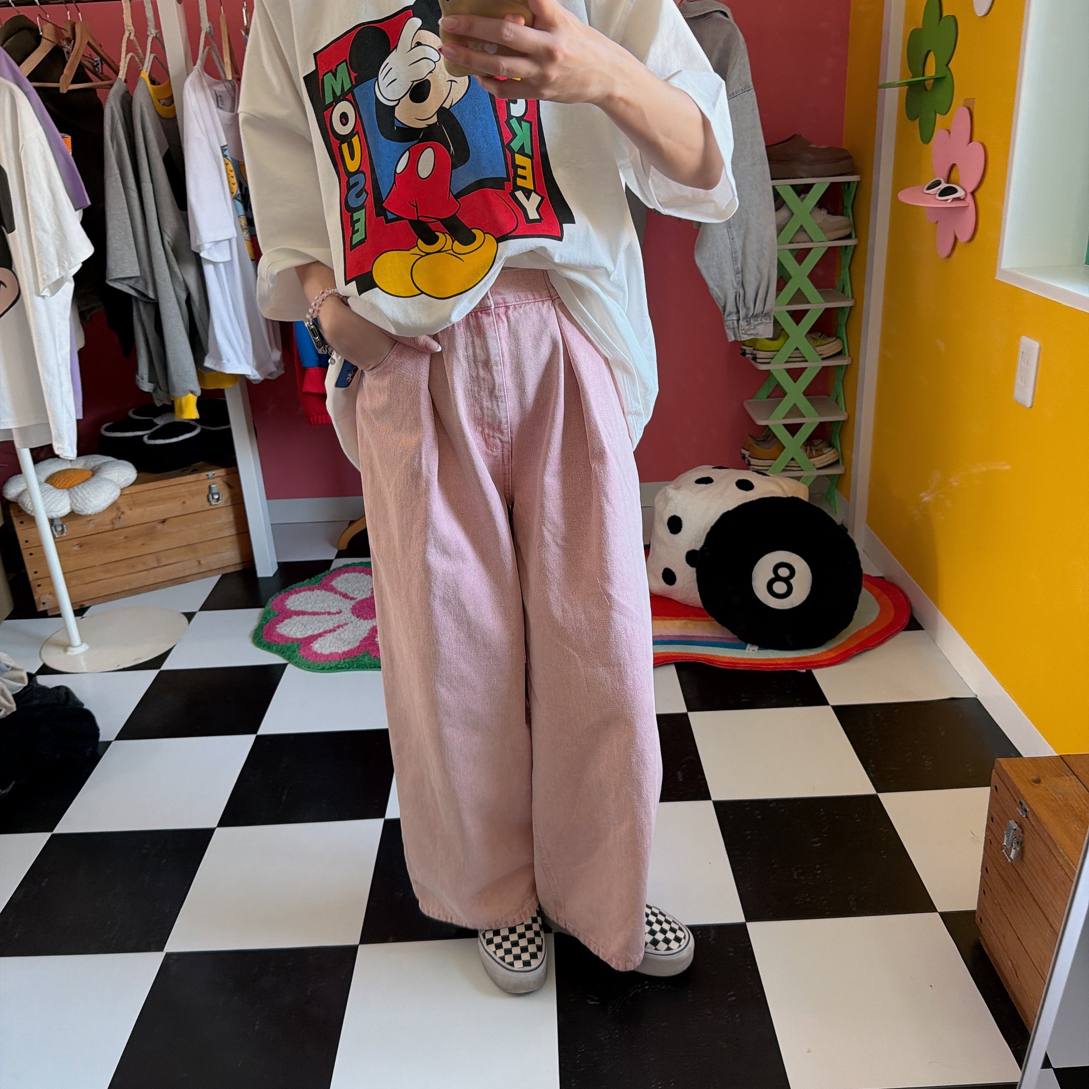 ※上限あり予約※3色 セットアップ可 カラーデニムパンツ 3月中の出荷予定