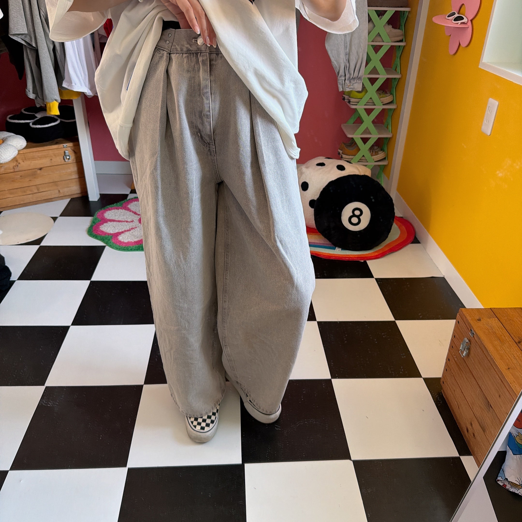 ※上限あり予約※3色 セットアップ可 カラーデニムパンツ 3月中の出荷予定