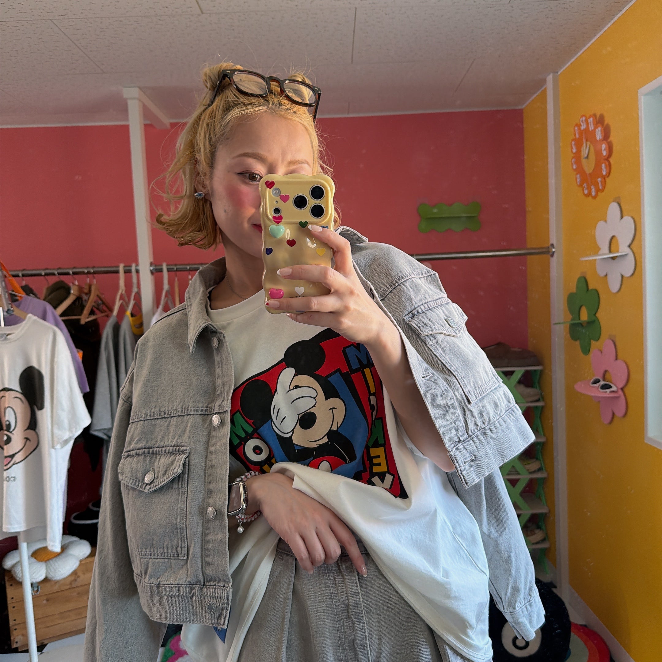 ※上限あり予約※3色 セットアップ可 カラーデニムジャケット 3月中の出荷予定