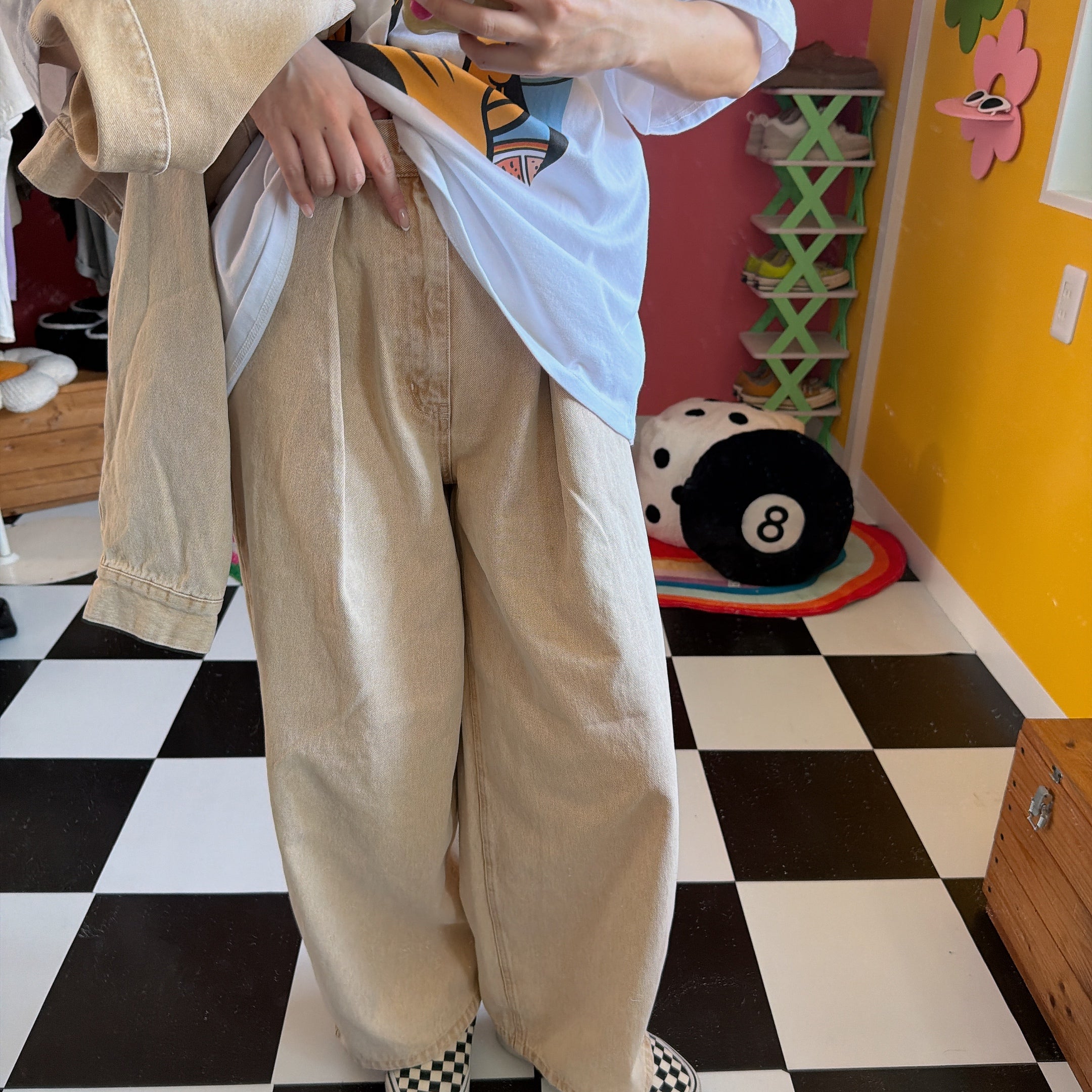 ※上限あり予約※3色 セットアップ可 カラーデニムパンツ 3月中の出荷予定