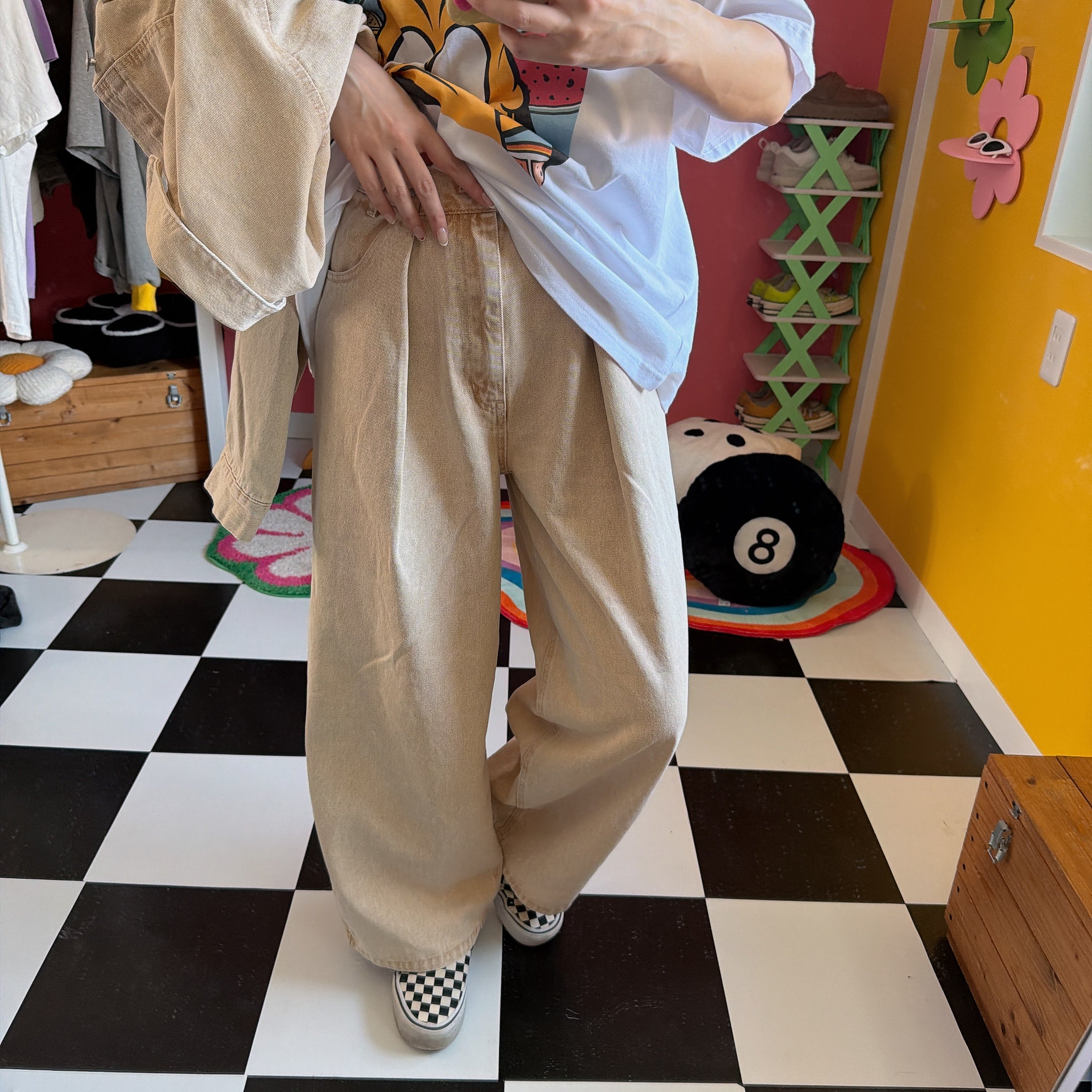 ※上限あり予約※3色 セットアップ可 カラーデニムパンツ 3月中の出荷予定